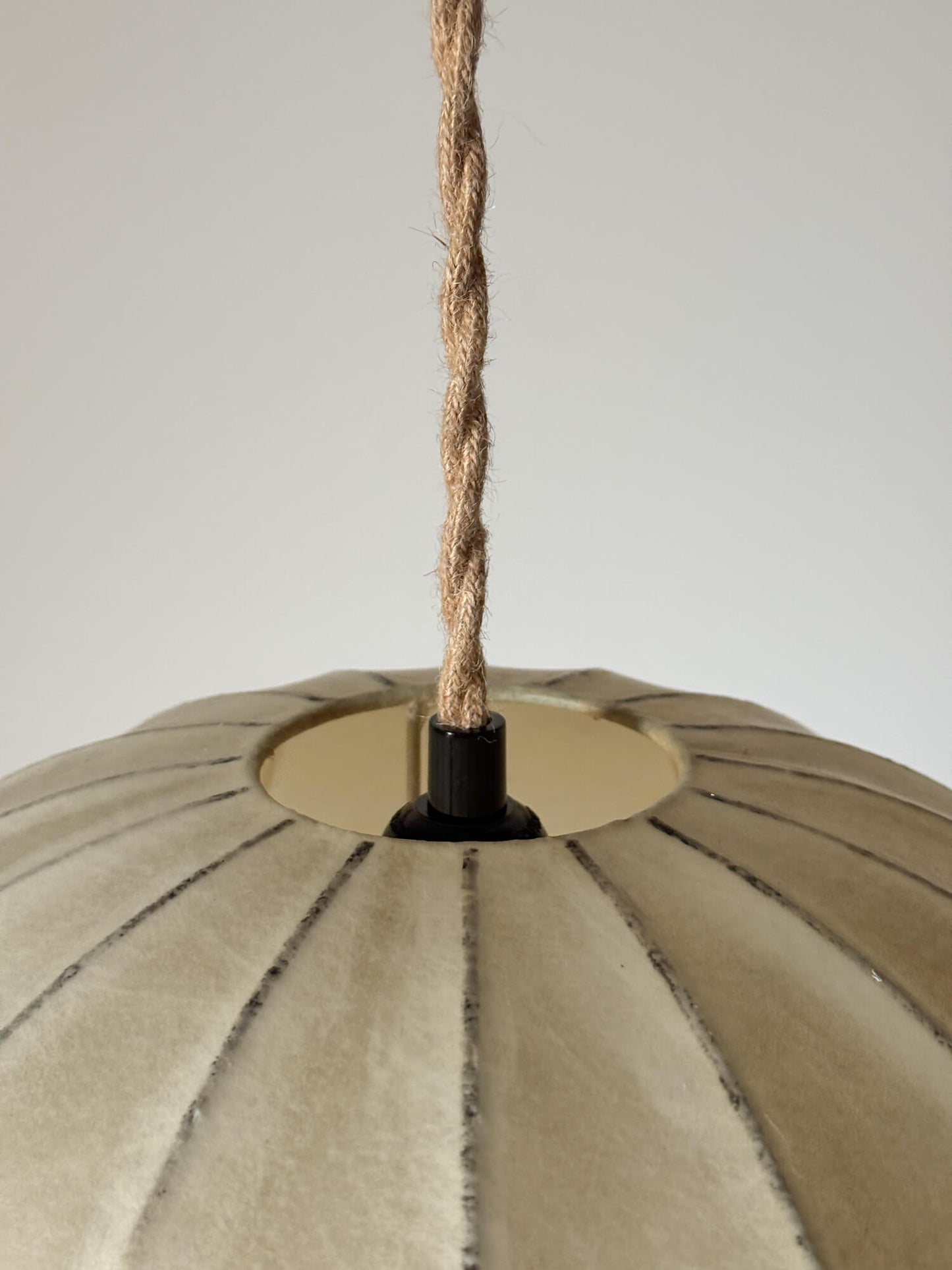 Mid-century Italian cocoon pendant shade