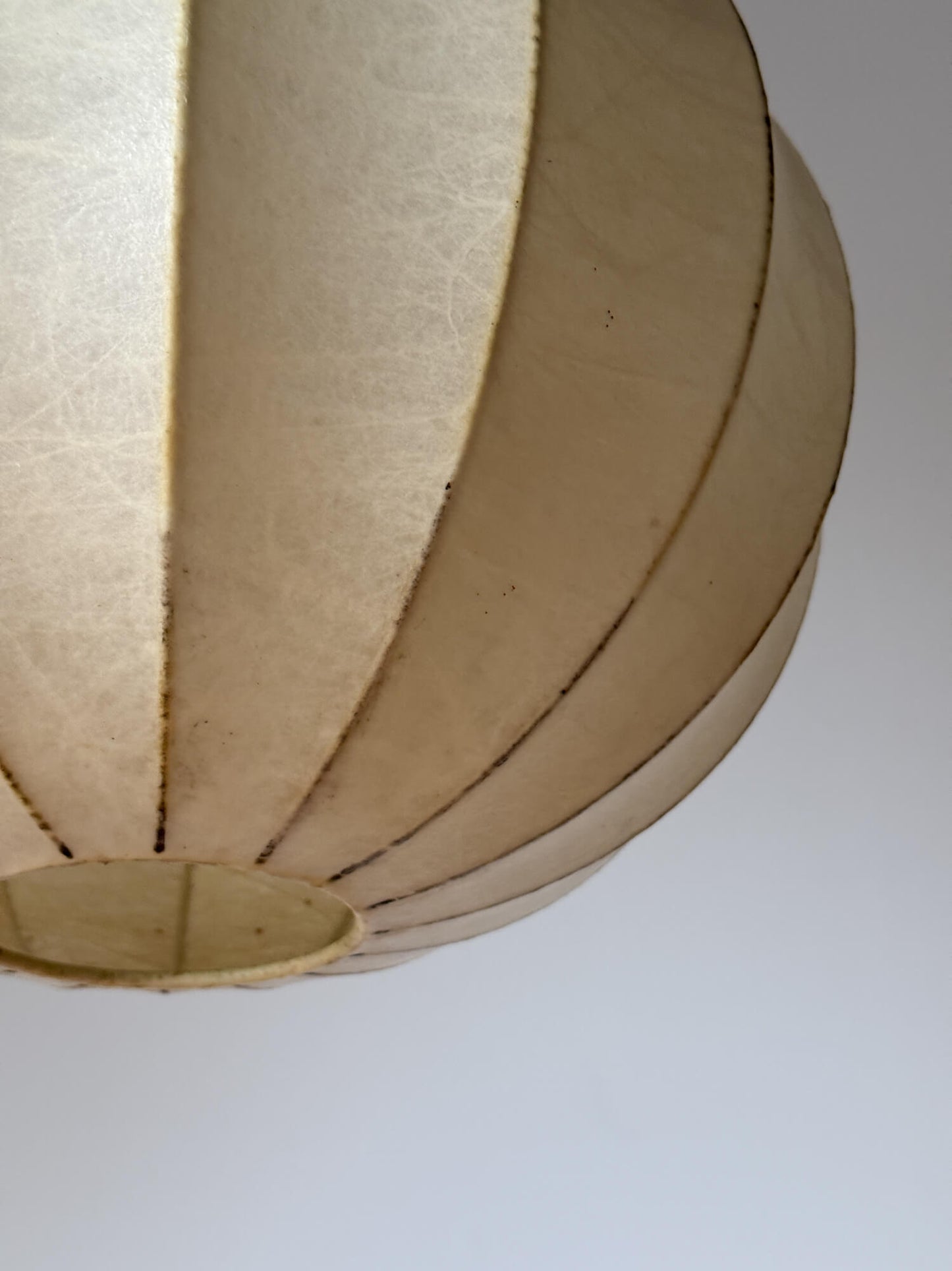 Mid-century Italian cocoon pendant shade