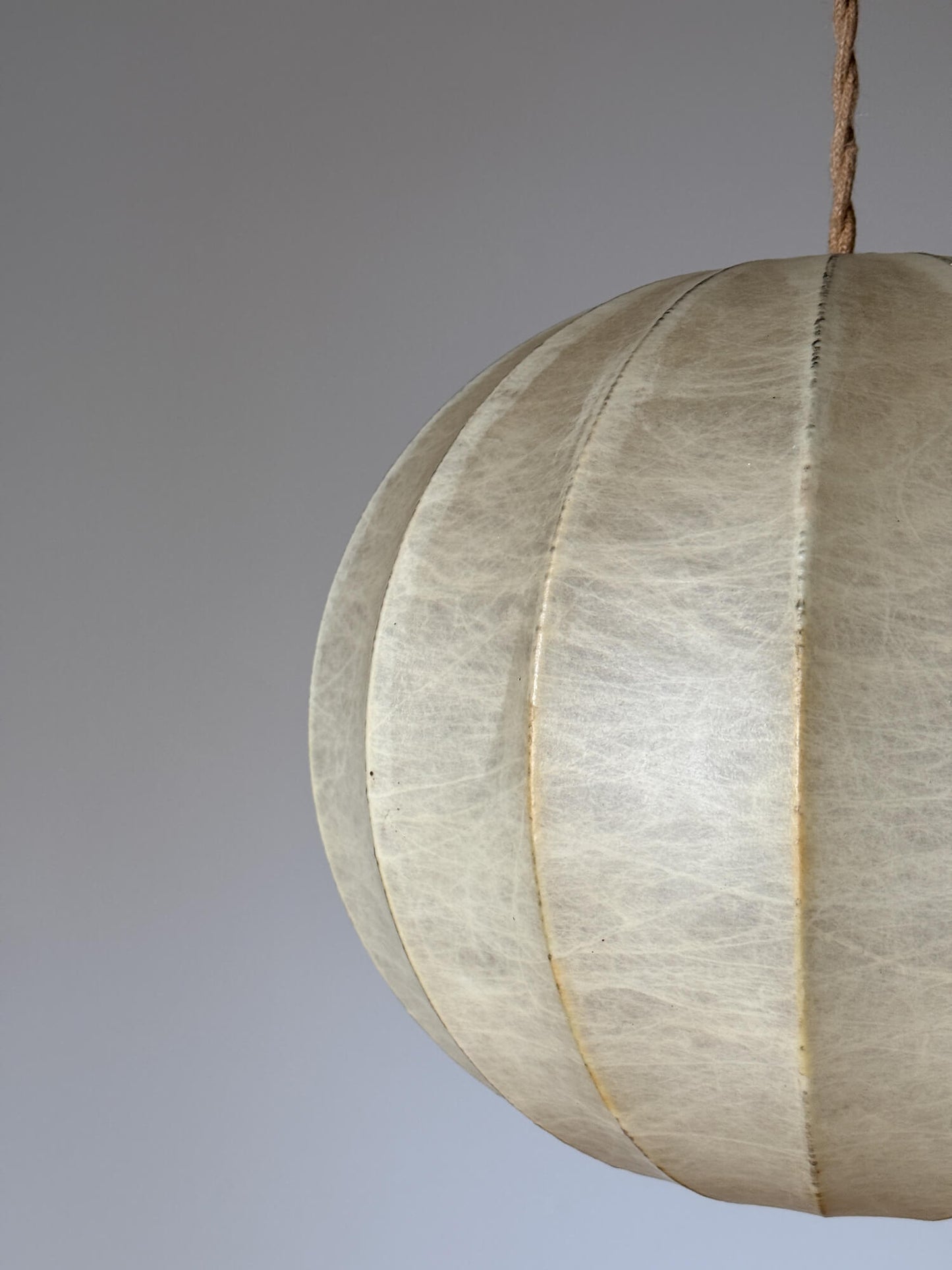 Mid-century Italian cocoon pendant shade