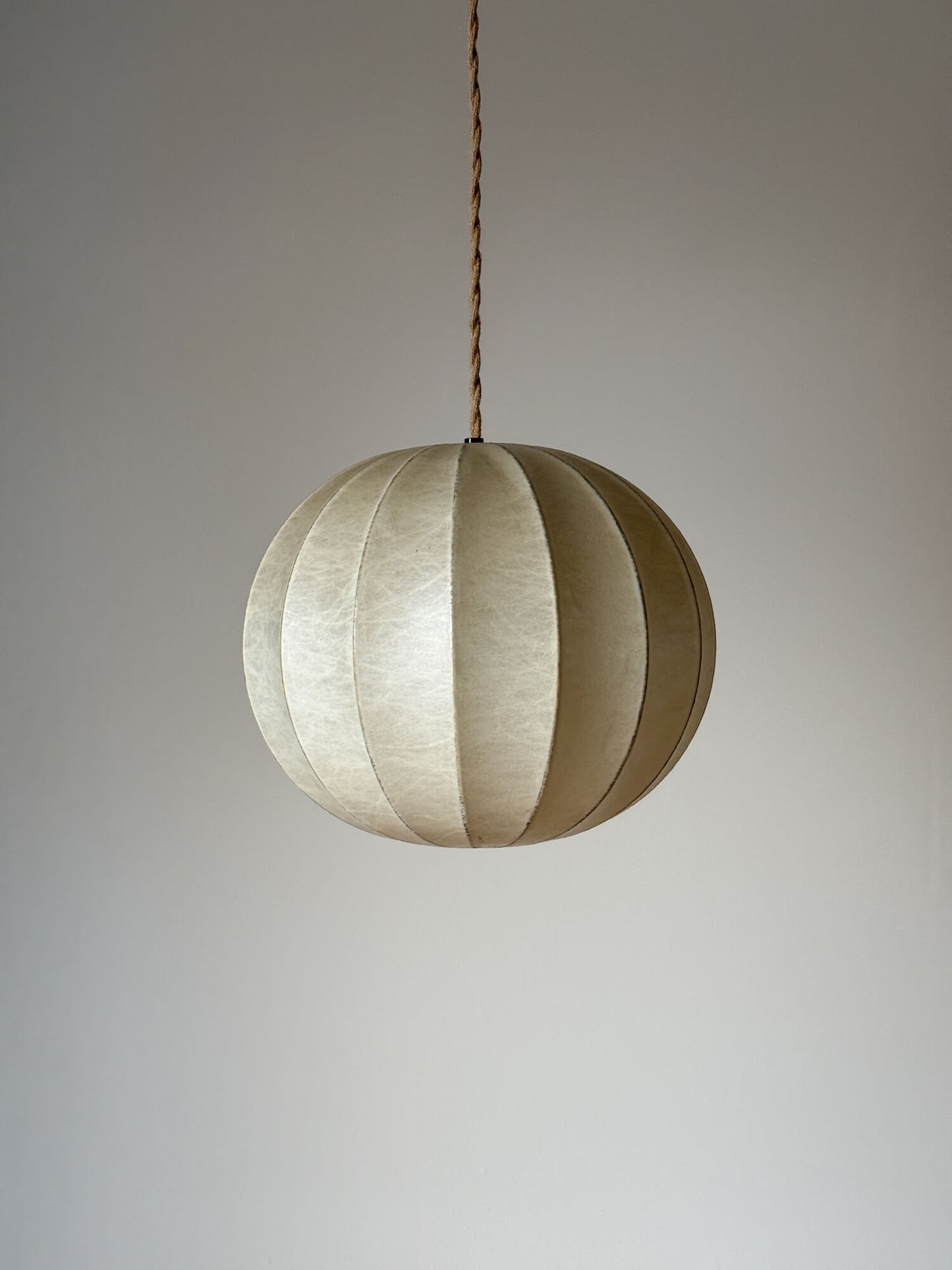 Mid-century Italian cocoon pendant shade