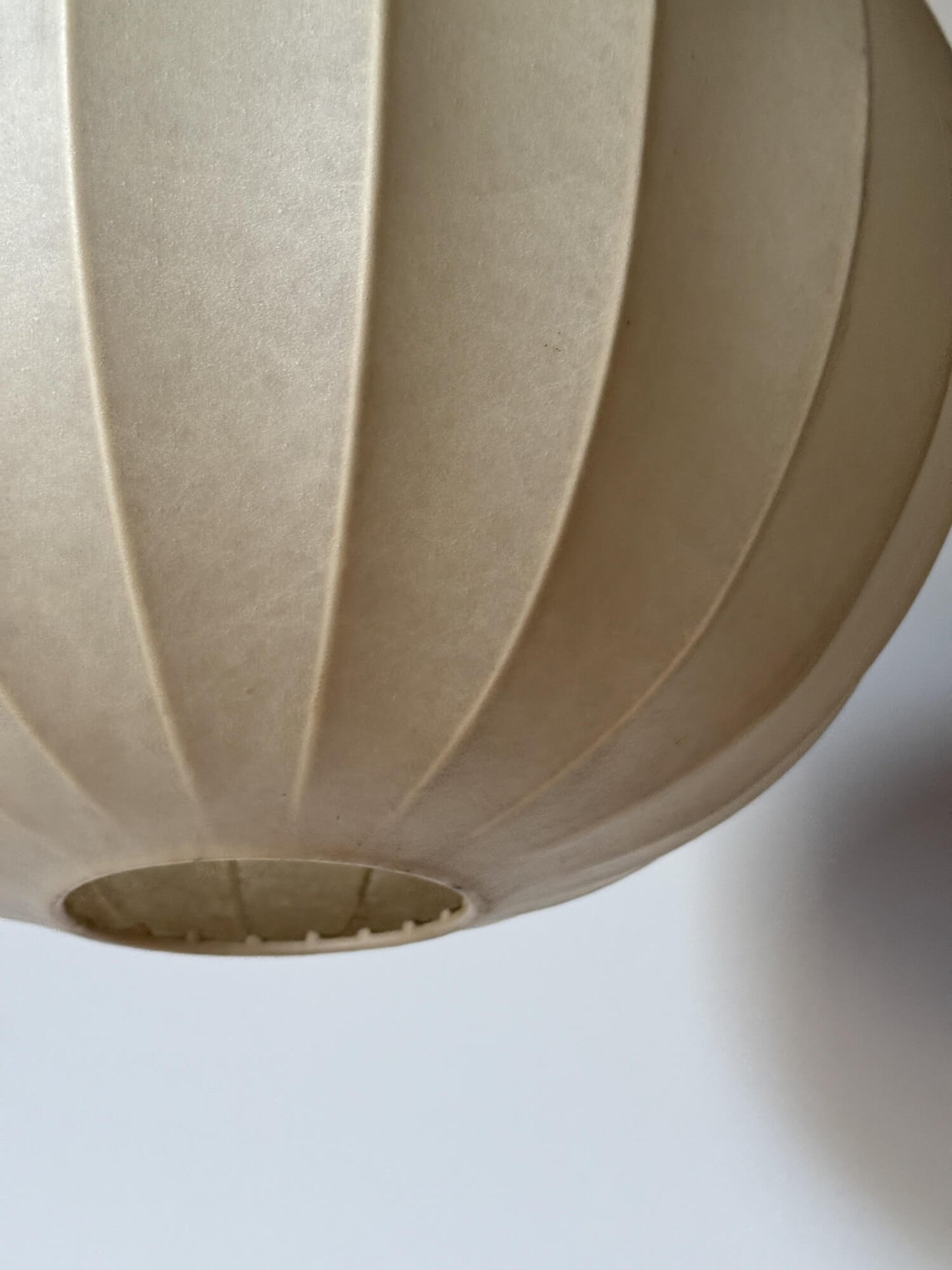 Mid-century Italian cocoon pendant shade