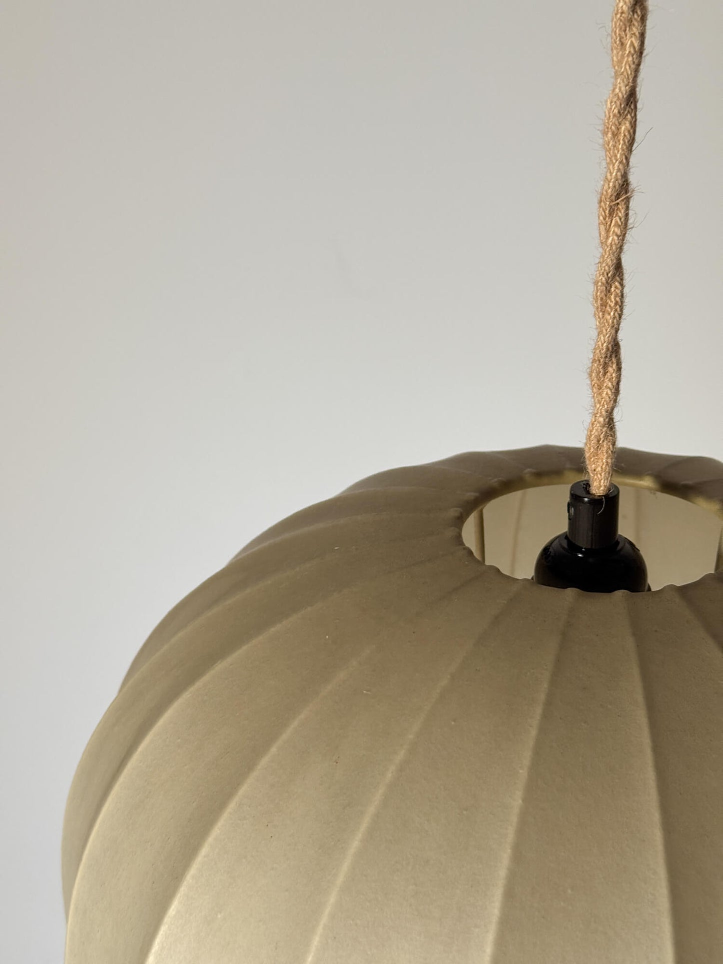 Mid-century Italian cocoon pendant shade
