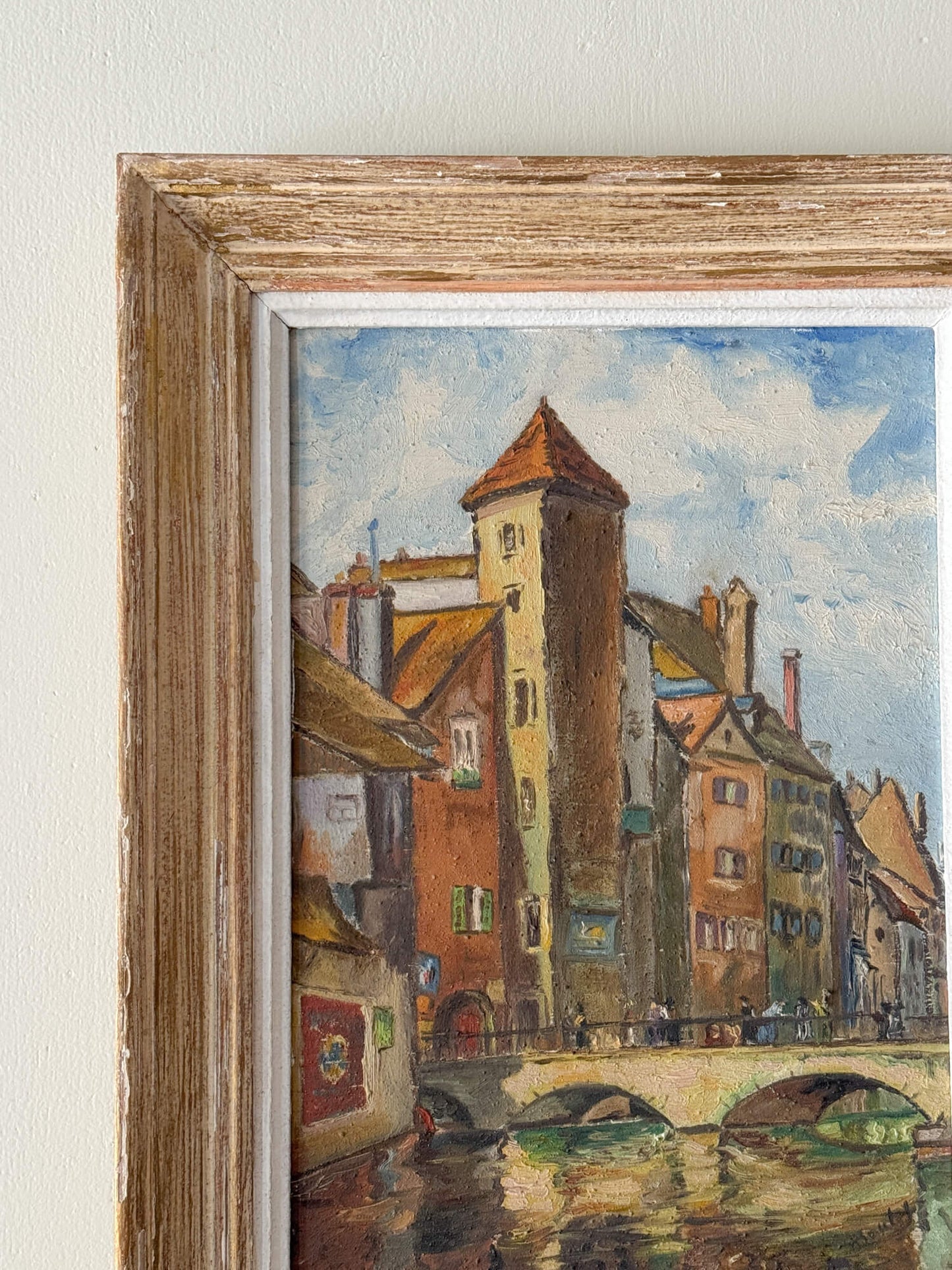 French framed village scene