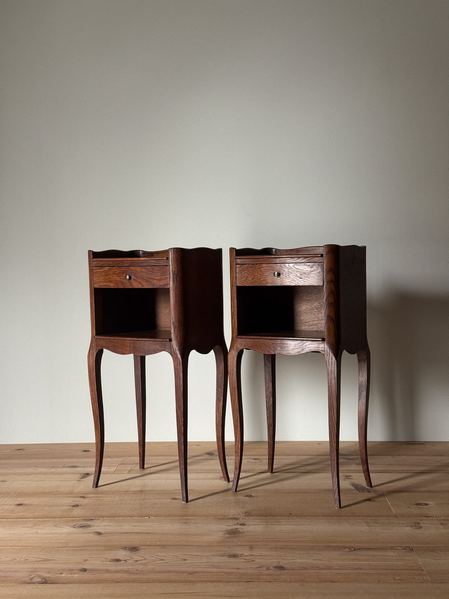 Pair of French vintage bedside tables