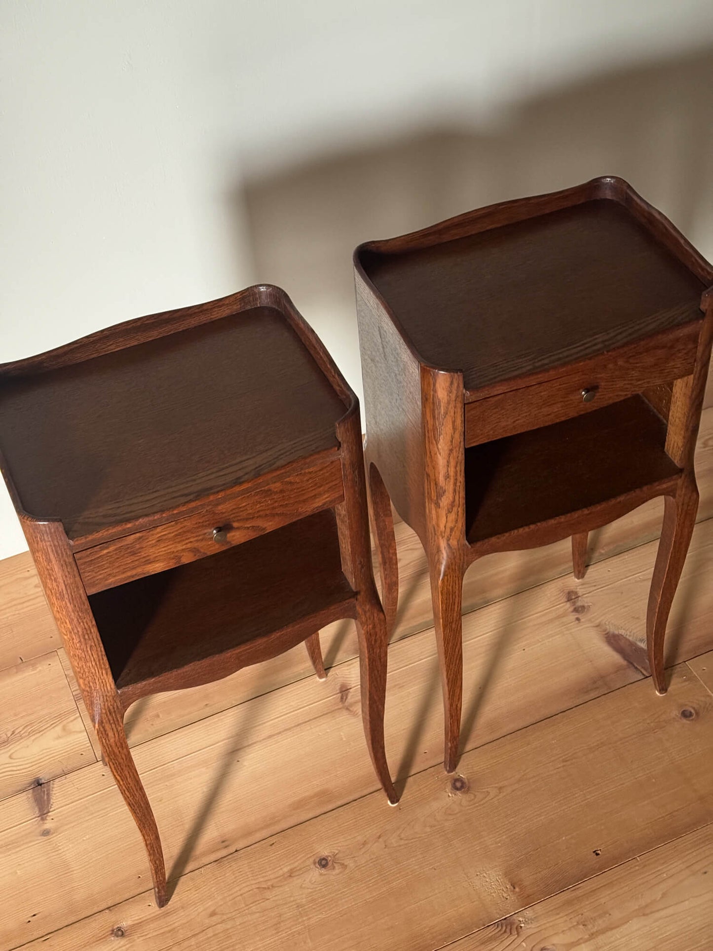 Pair of French vintage bedside tables