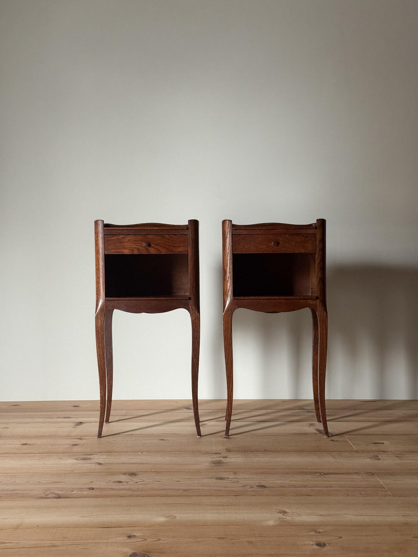 Pair of French vintage bedside tables