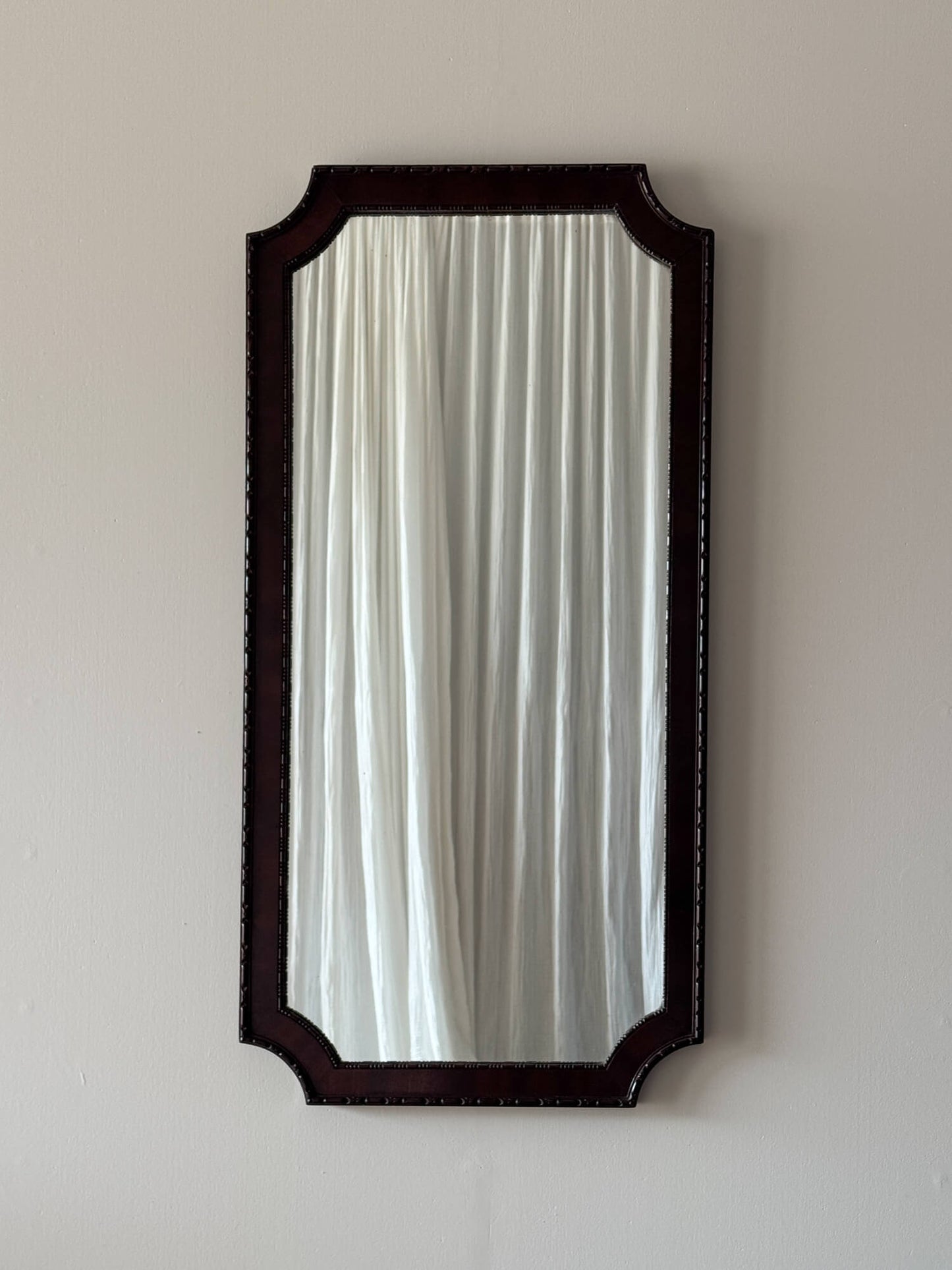 Large Edwardian mahogany mirror