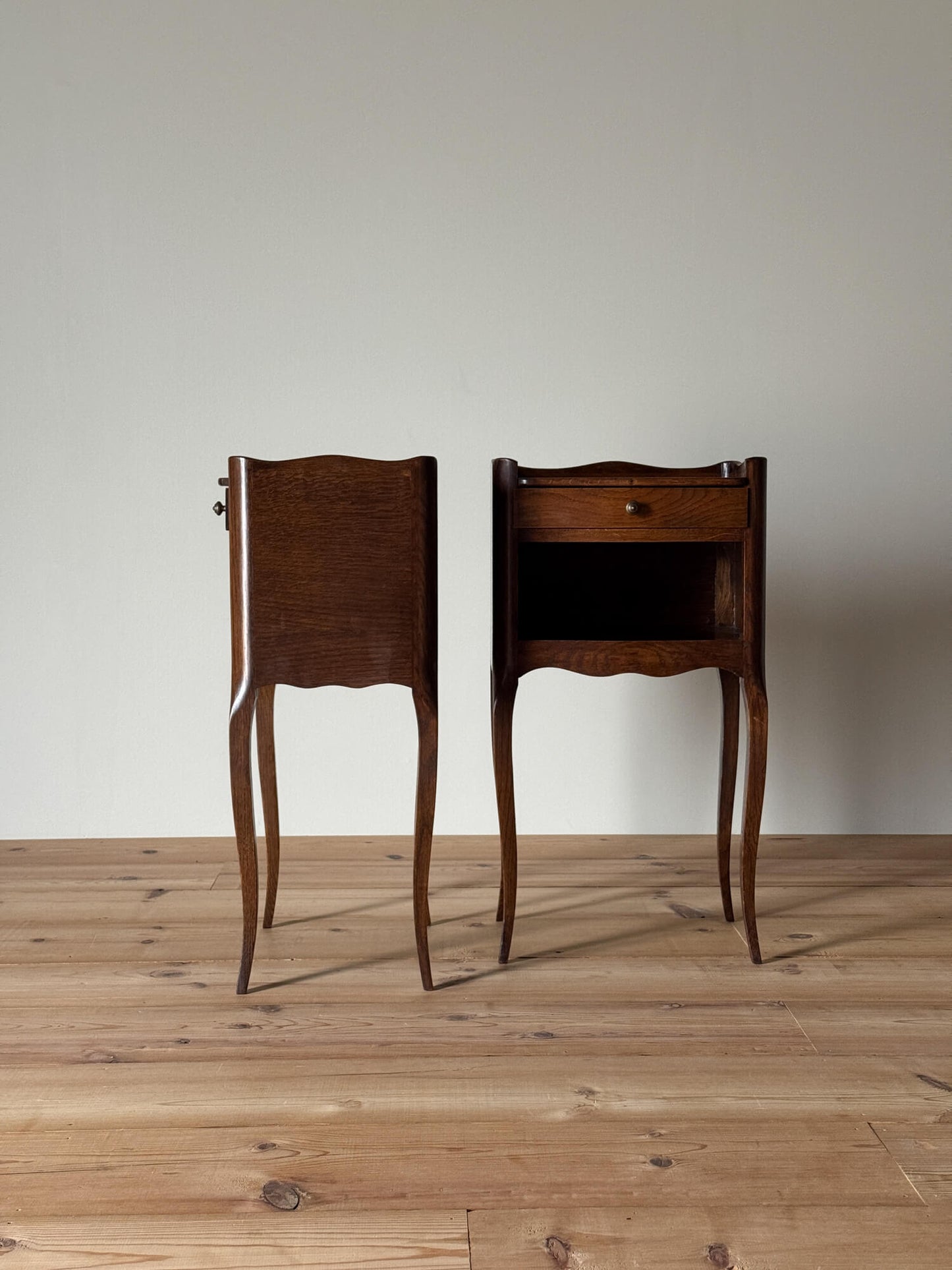 Pair of mid-century French bedside tables