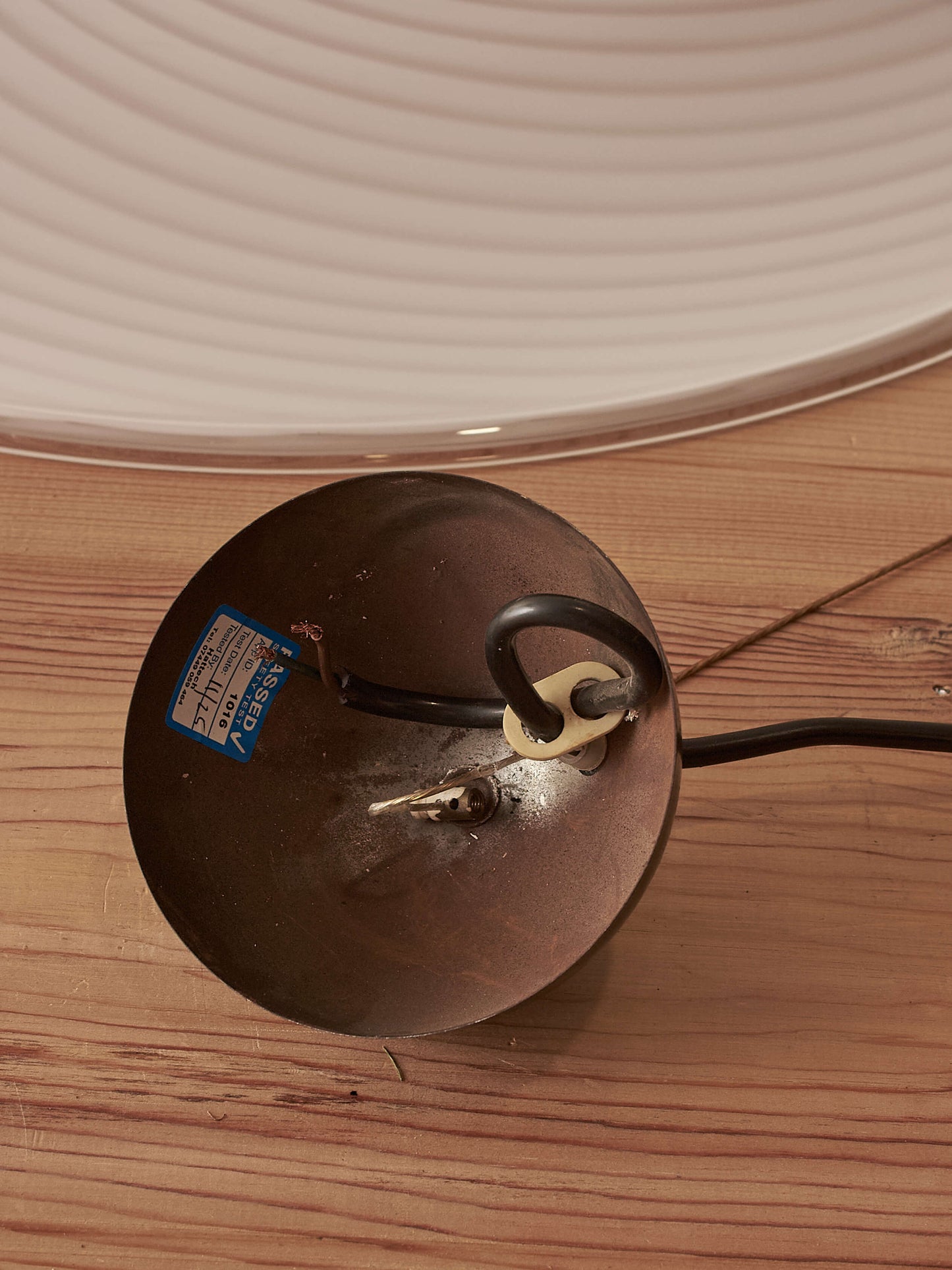 Mid-century Italian Murano swirl pendant