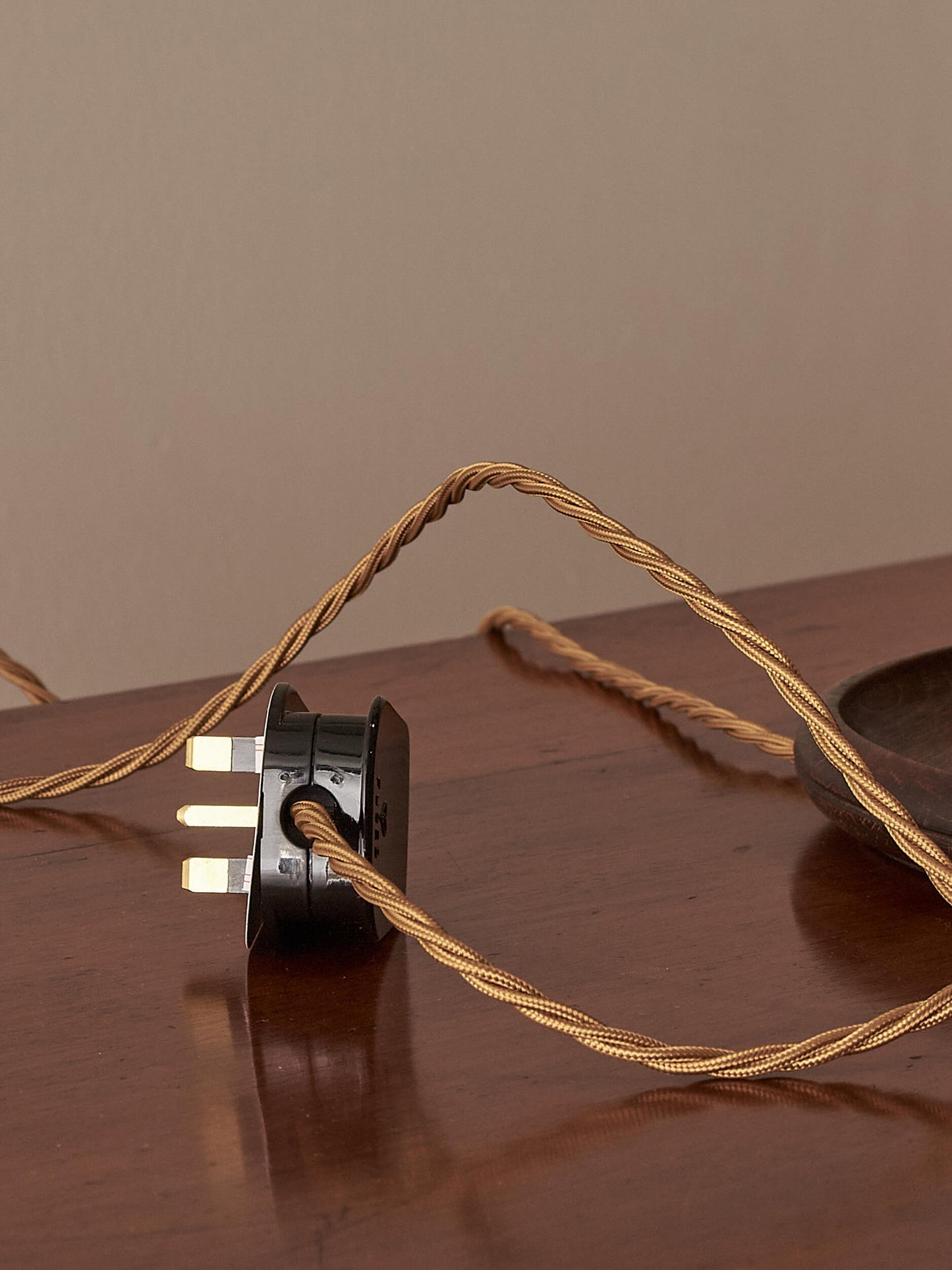 ON HOLD French vintage bobbin table lamp