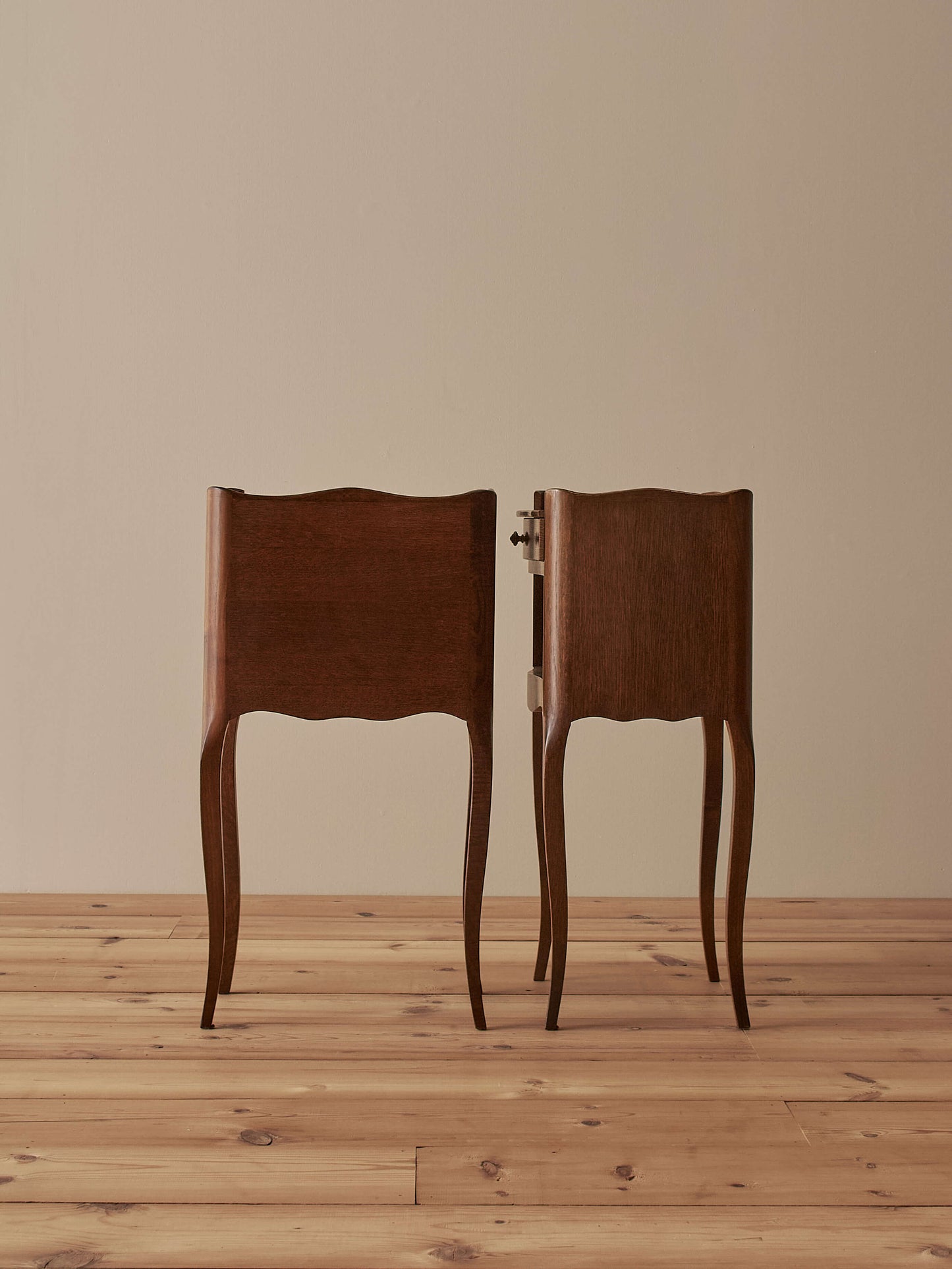 Pair of French mid-century bedside tables