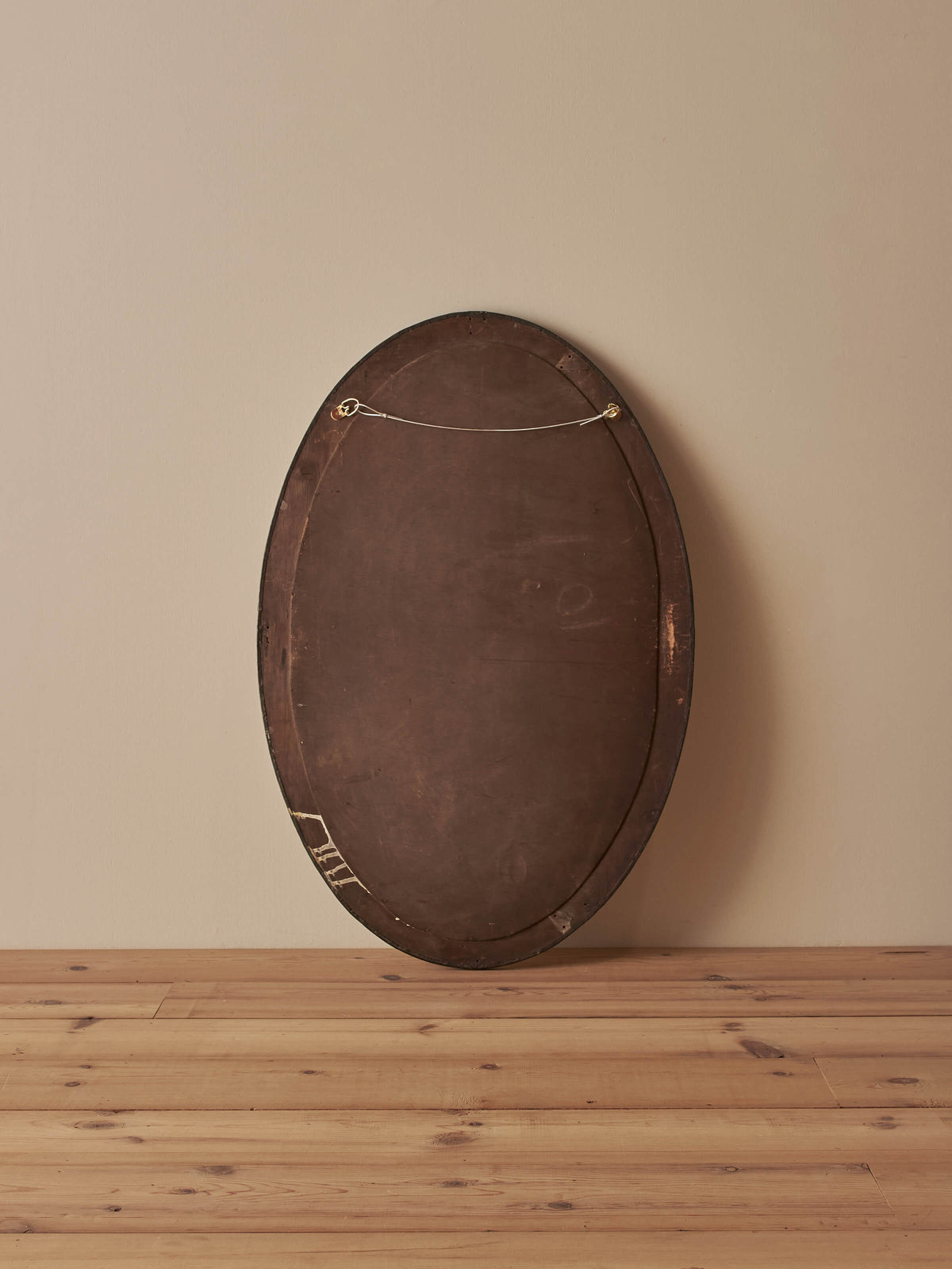 Antique brass Arts and Crafts decorative mirror