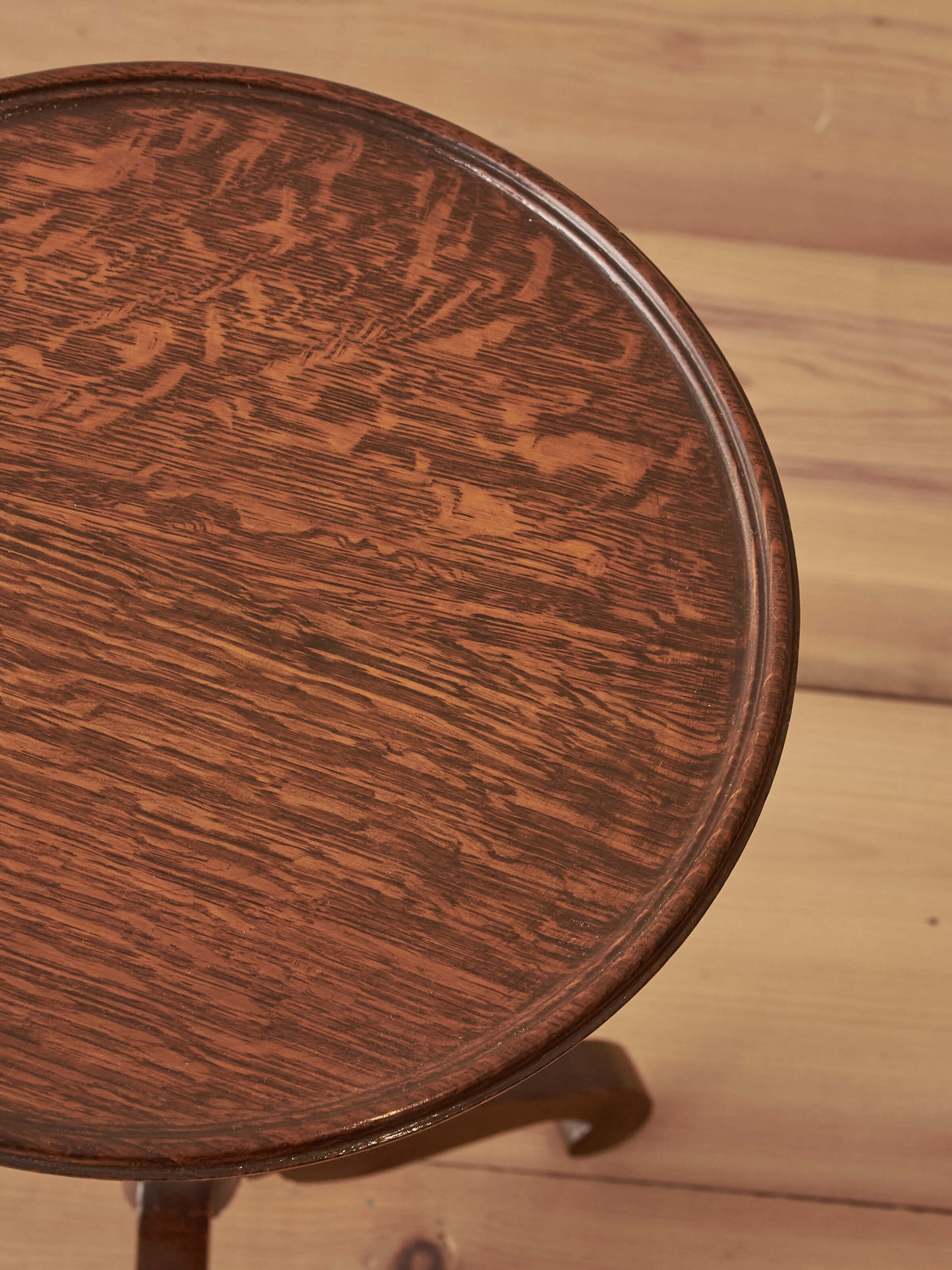 Antique oak barley twist wine table