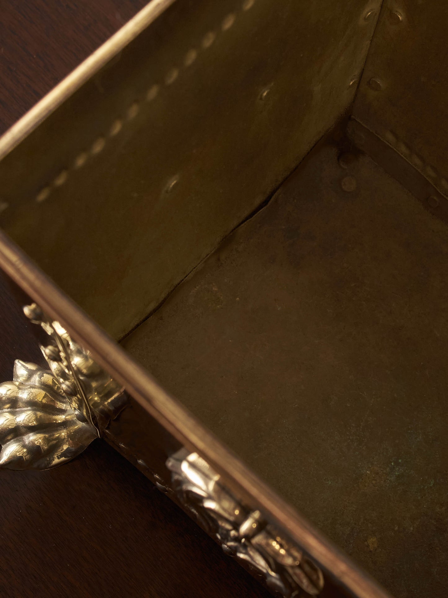Victorian decorative brass jardiniere
