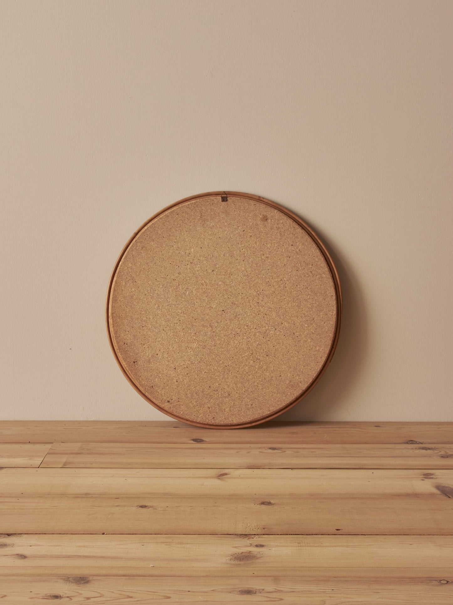 Italian mid-century reeded circular mirror