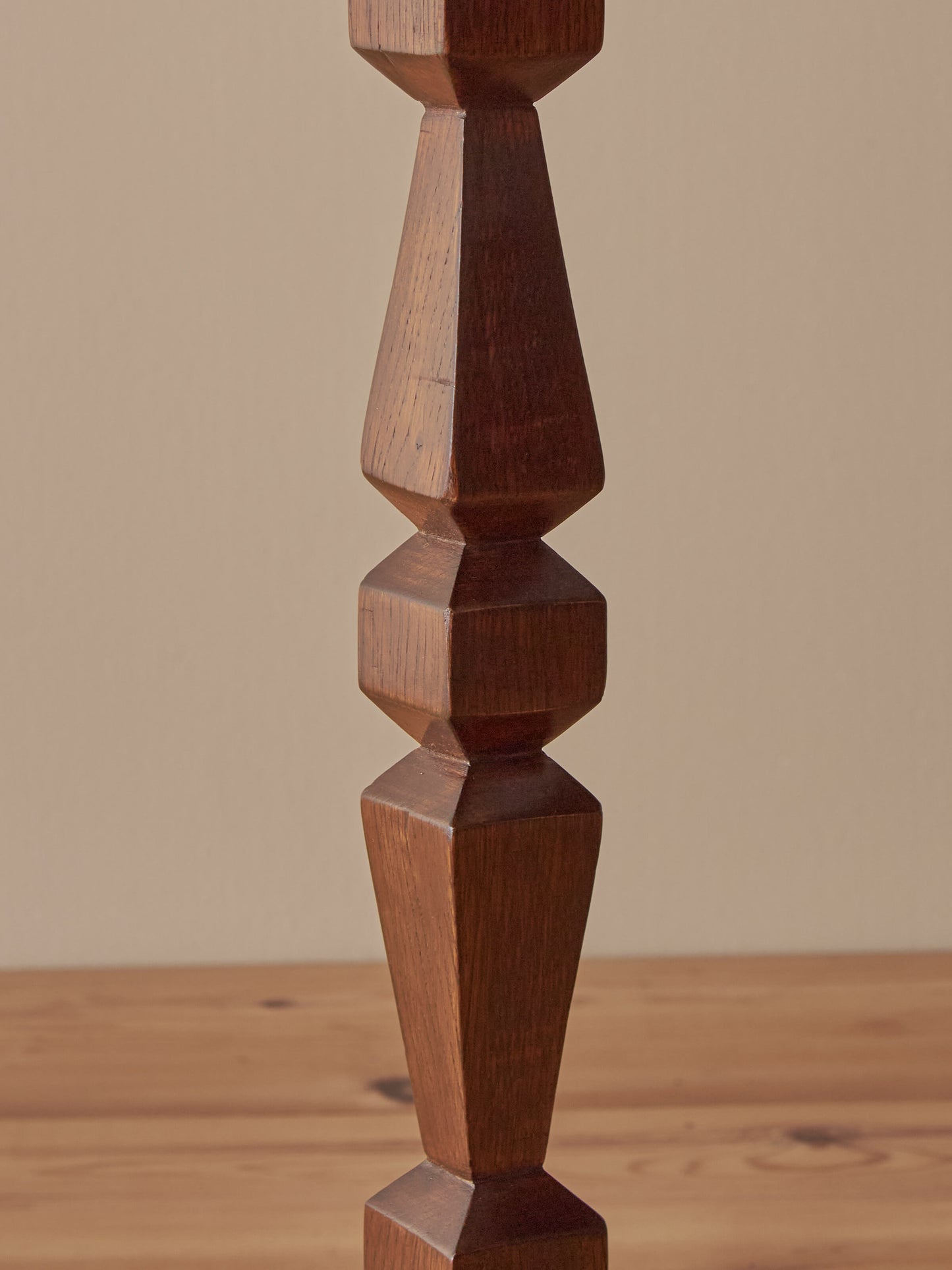 Pair of vintage sapele side tables