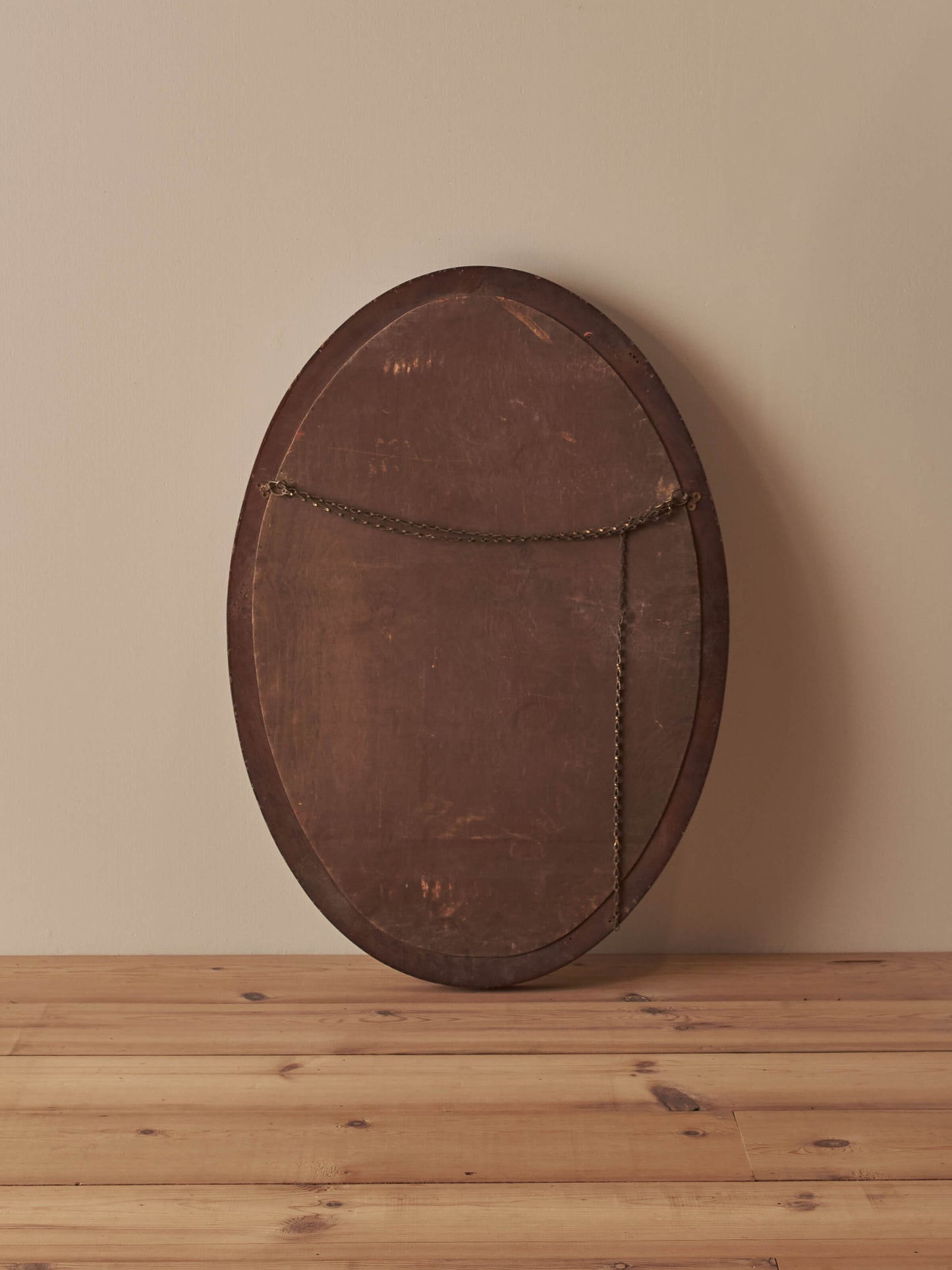 Edwardian mahogany rope twist mirror