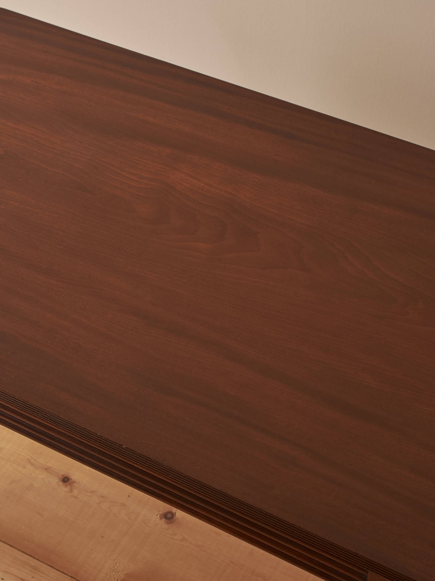Victorian mahogany reeded desk
