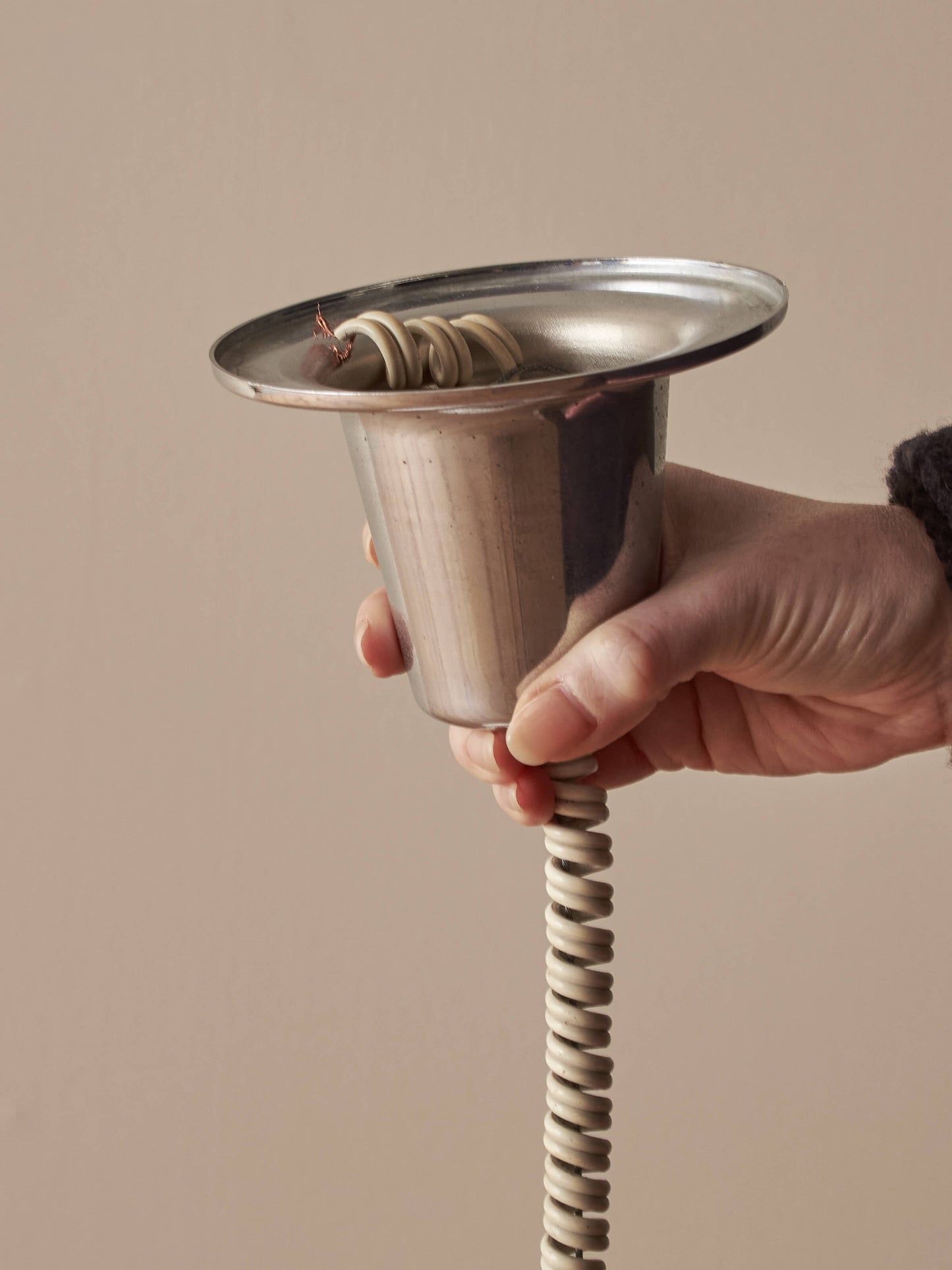 Mid-century Italian globe Murano pendant