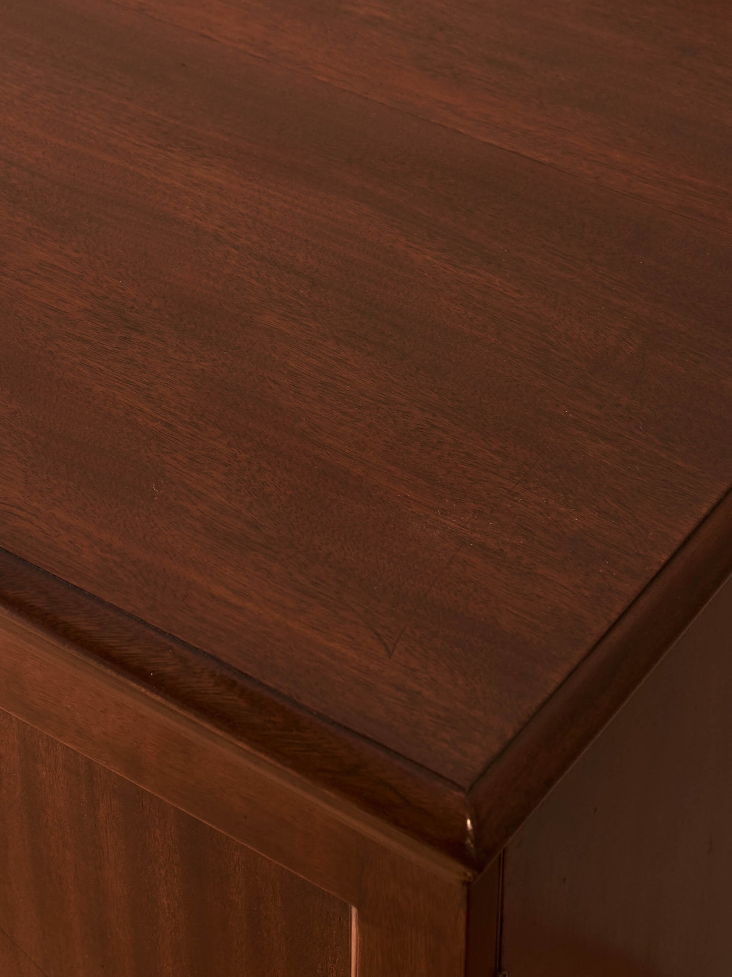 Edwardian mahogany linen cupboard