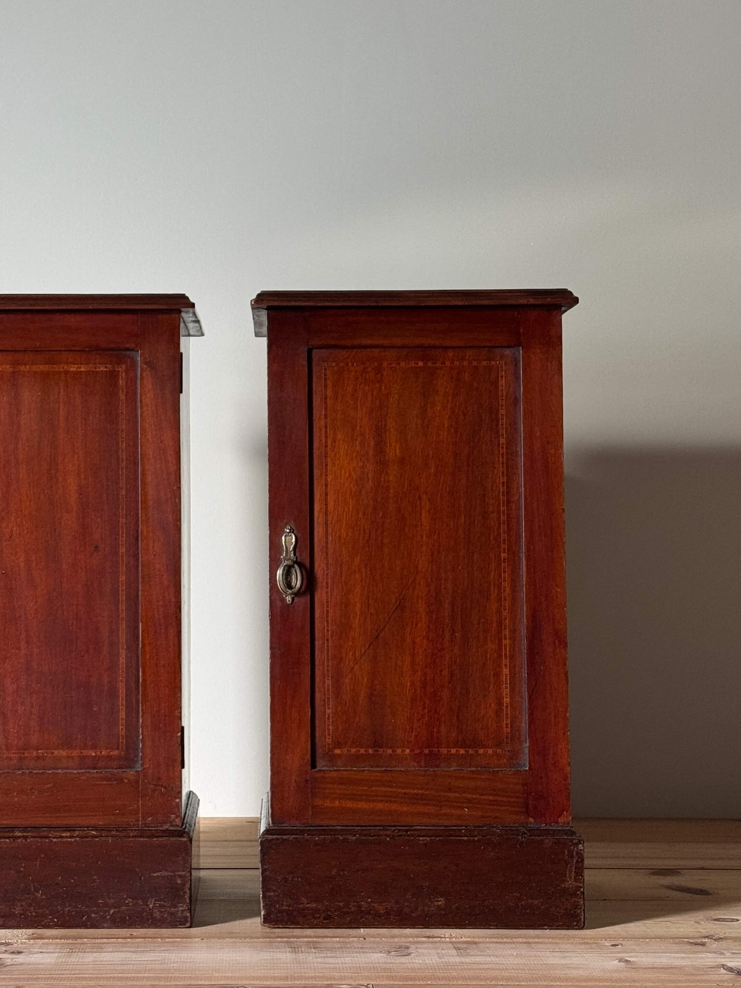 Pair of Edwardian bedside cabinets