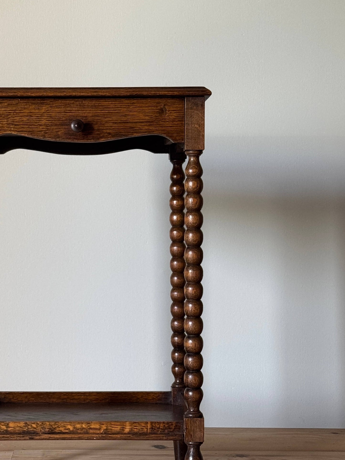 French vintage bobbin bedside table