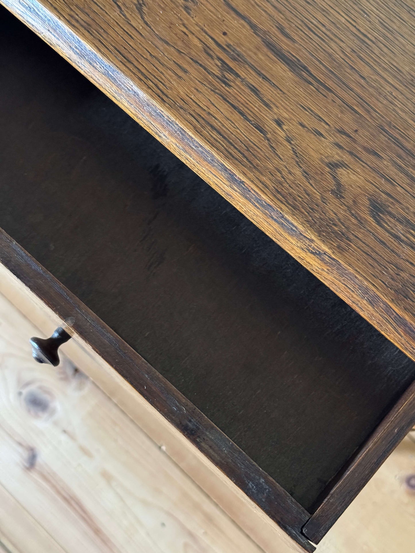 French vintage bobbin bedside table