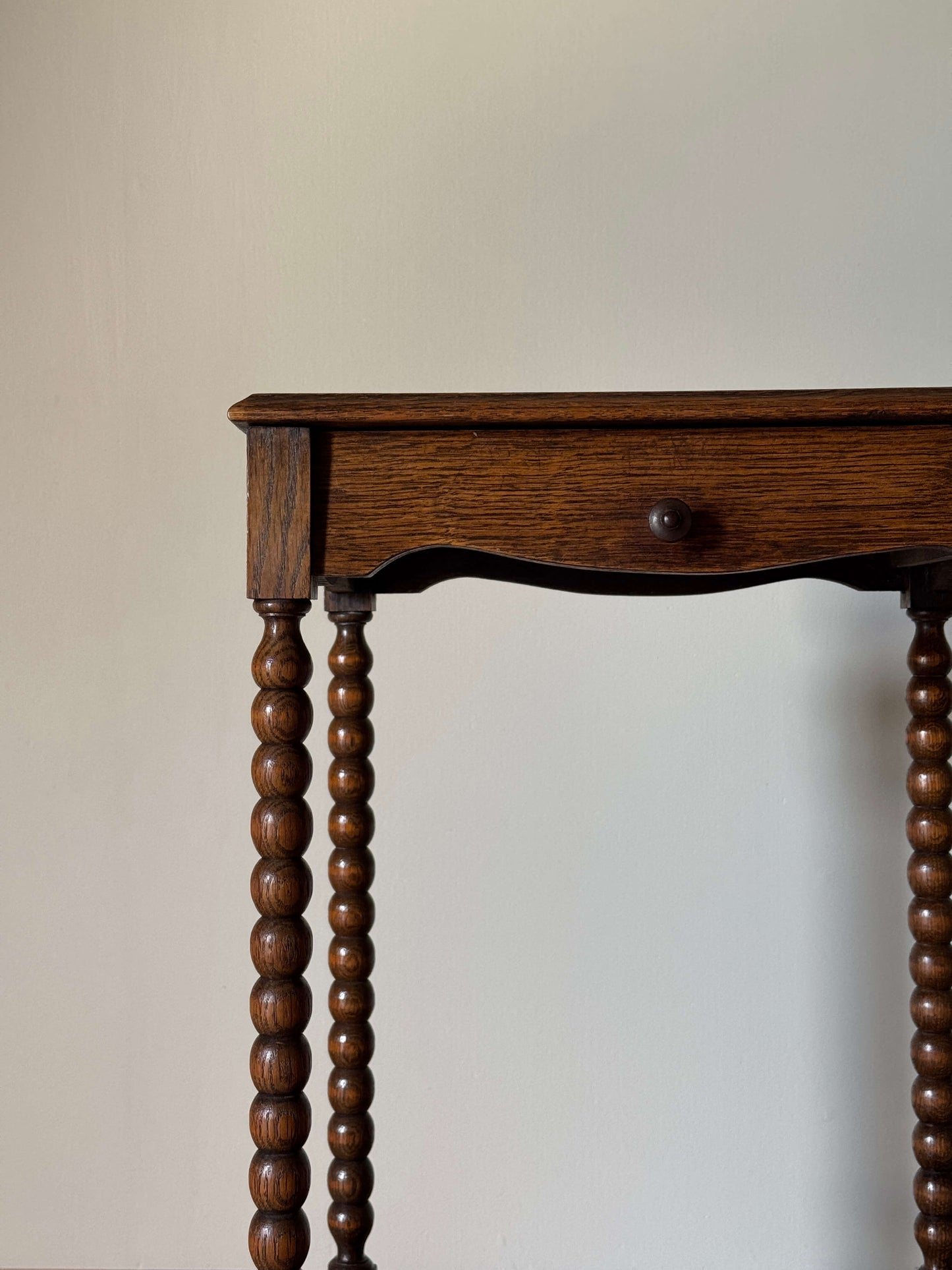French vintage bobbin bedside table
