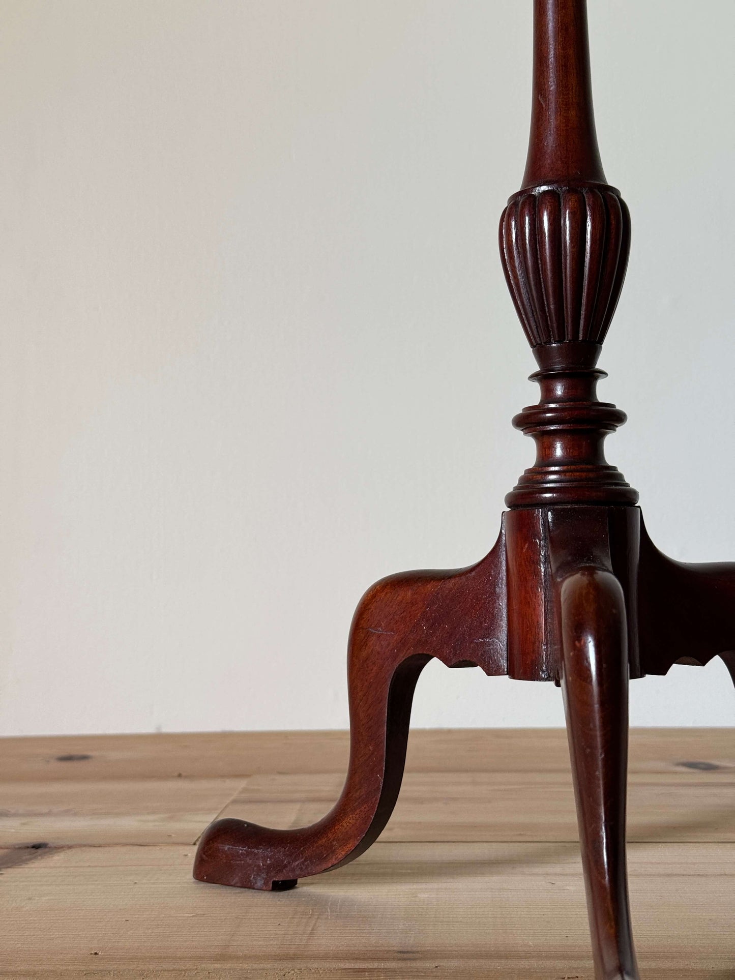 Vintage wine table on splayed legs