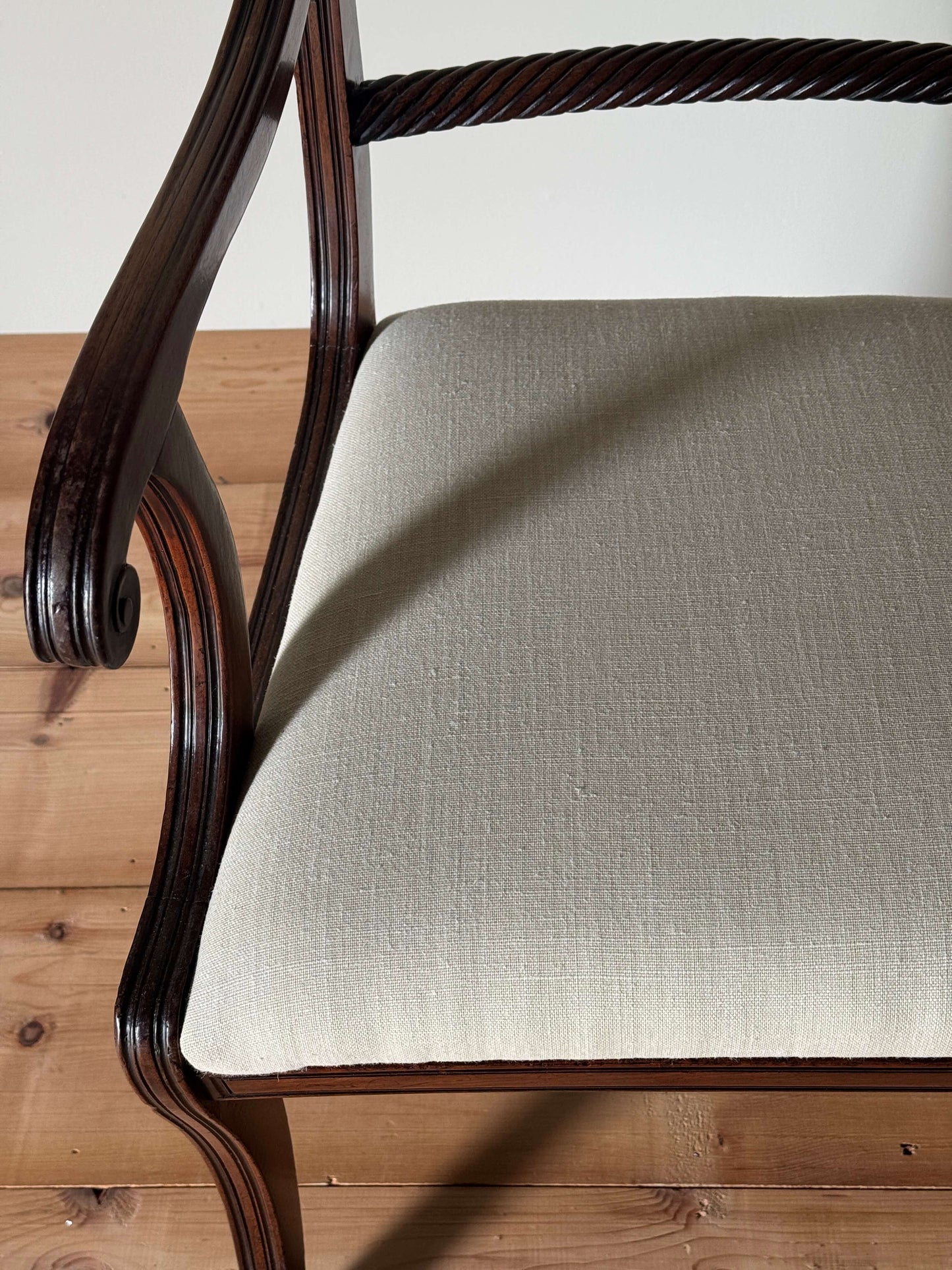 Victorian upholstered carver chair