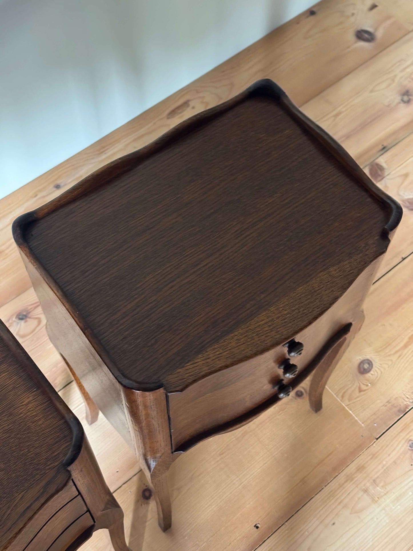 Pair of French vintage bedside tables