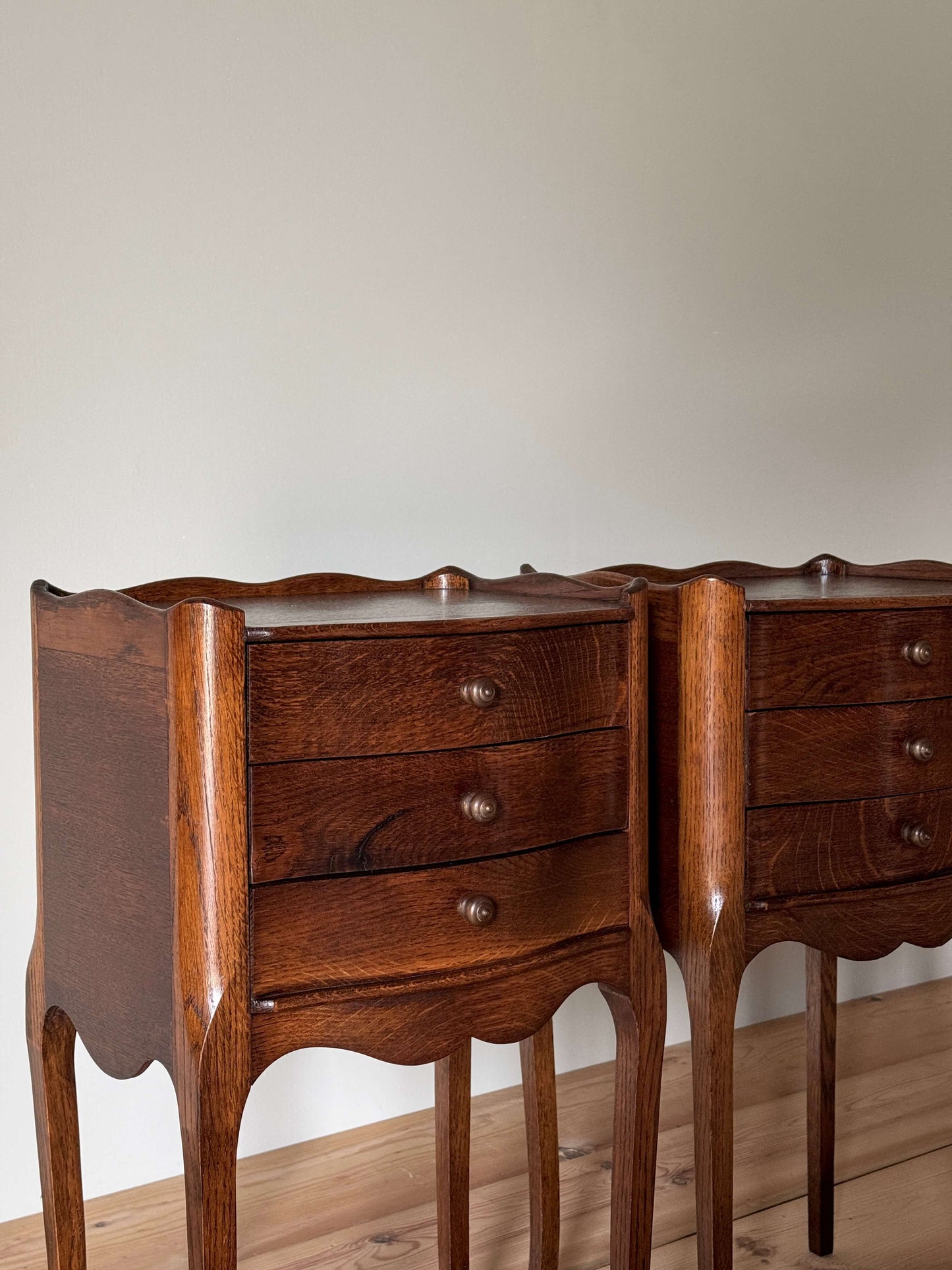 Pair of French vintage bedside tables