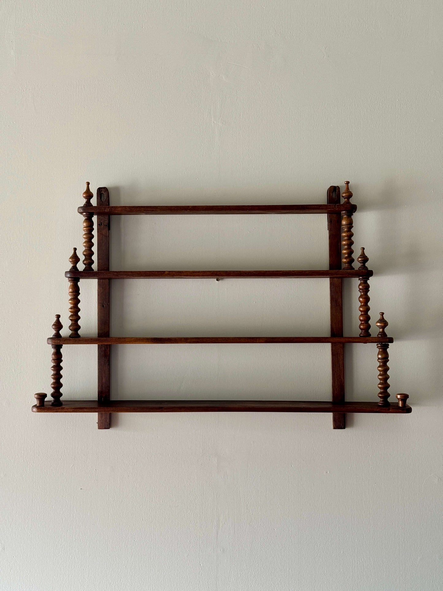French vintage bobbin wall shelf