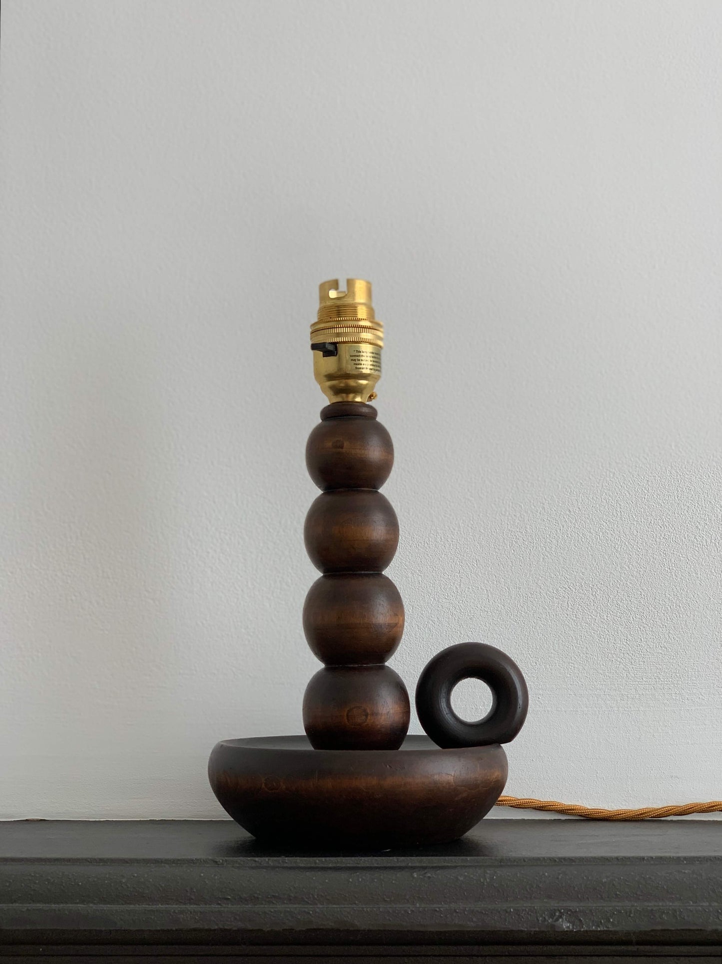 Antique French candelabra bobbin lamp