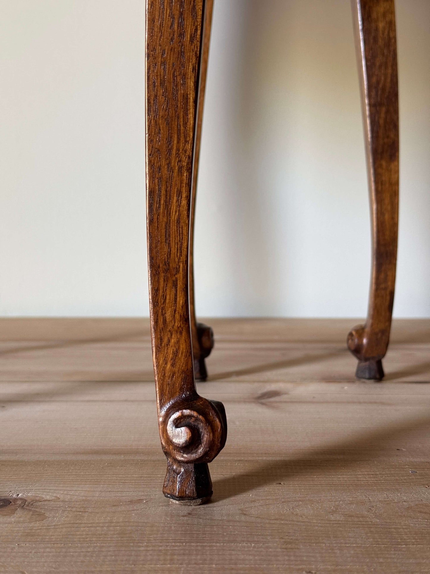 Pair of French vintage bedside tables with three drawers