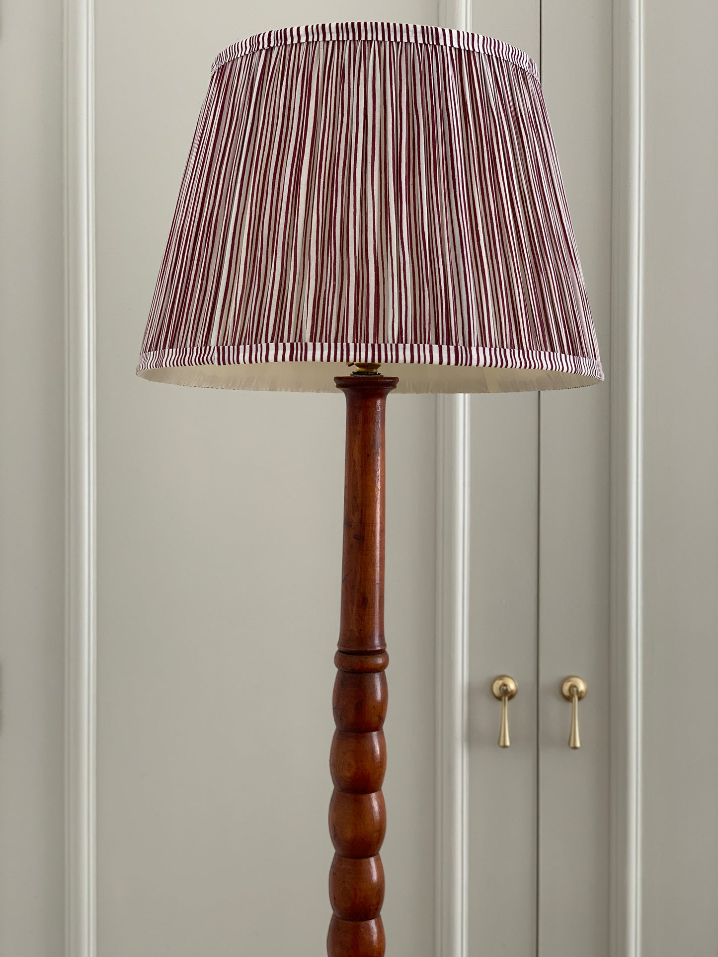 Vintage bobbin floor lamp