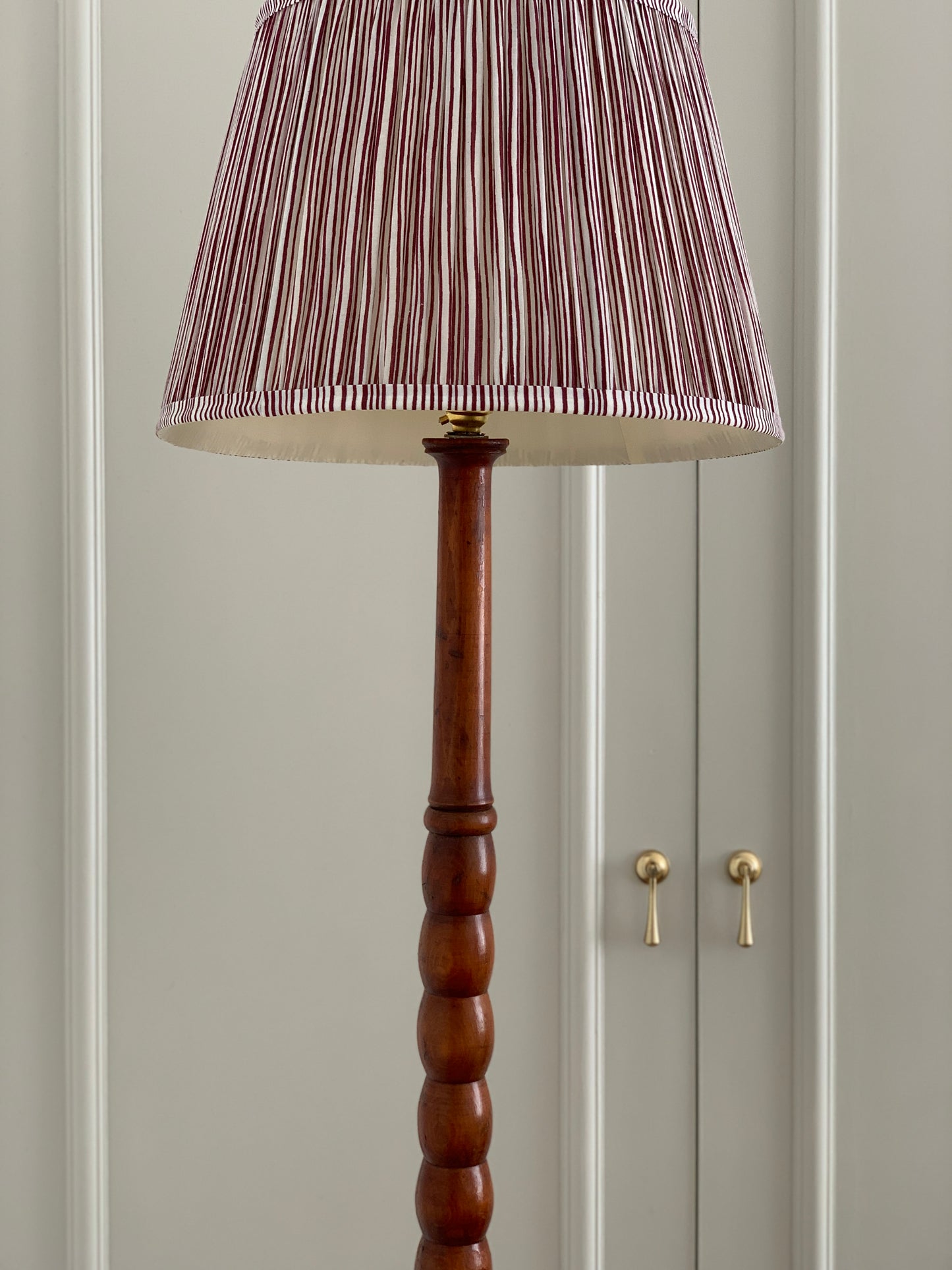 Vintage bobbin floor lamp