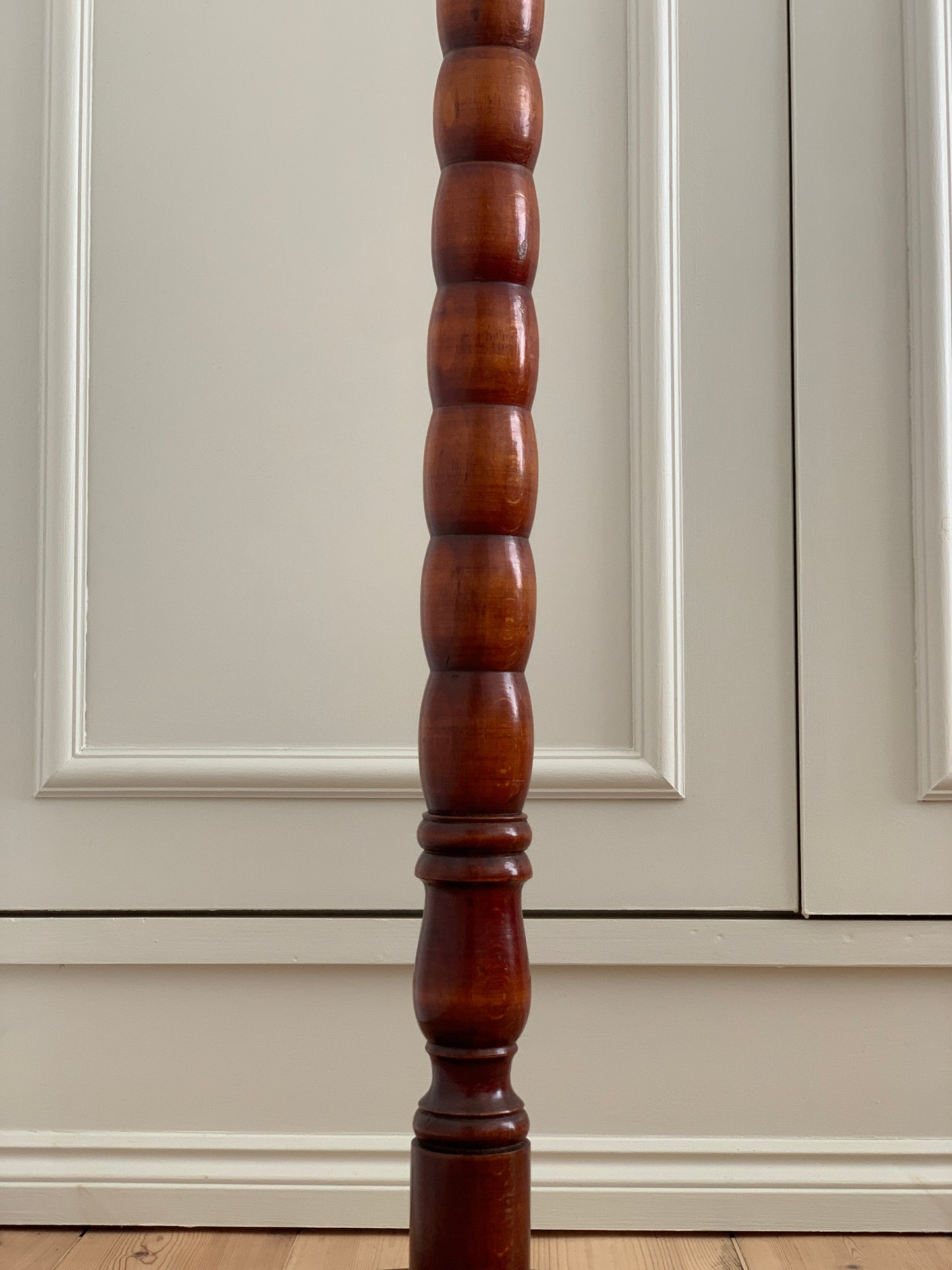 Vintage bobbin floor lamp