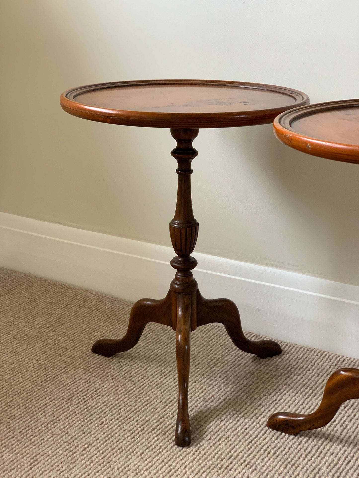 Pair of antique occasional tables