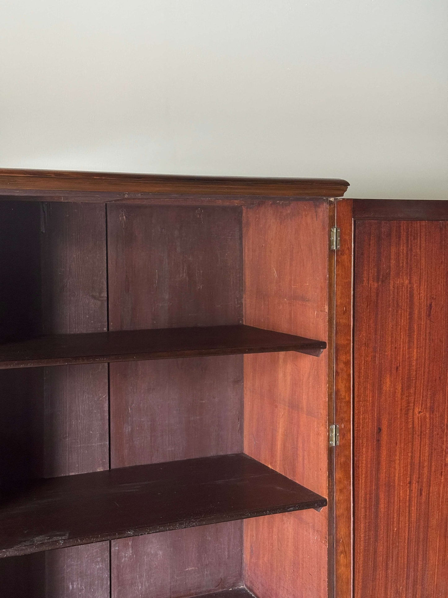 Edwardian mahogany linen cupboard