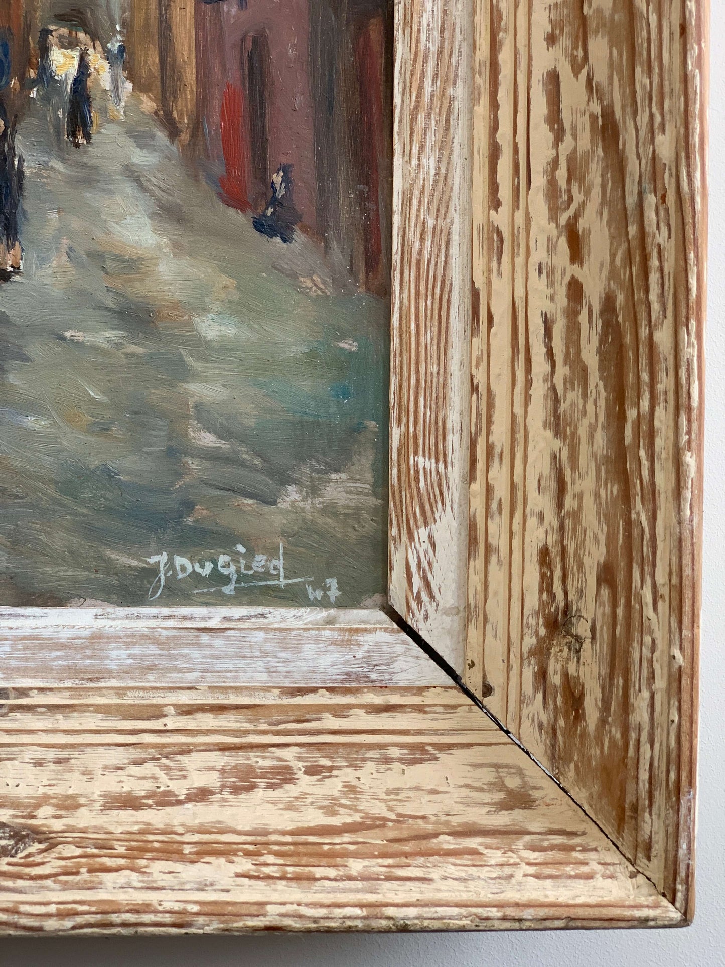 French village scene oil painting