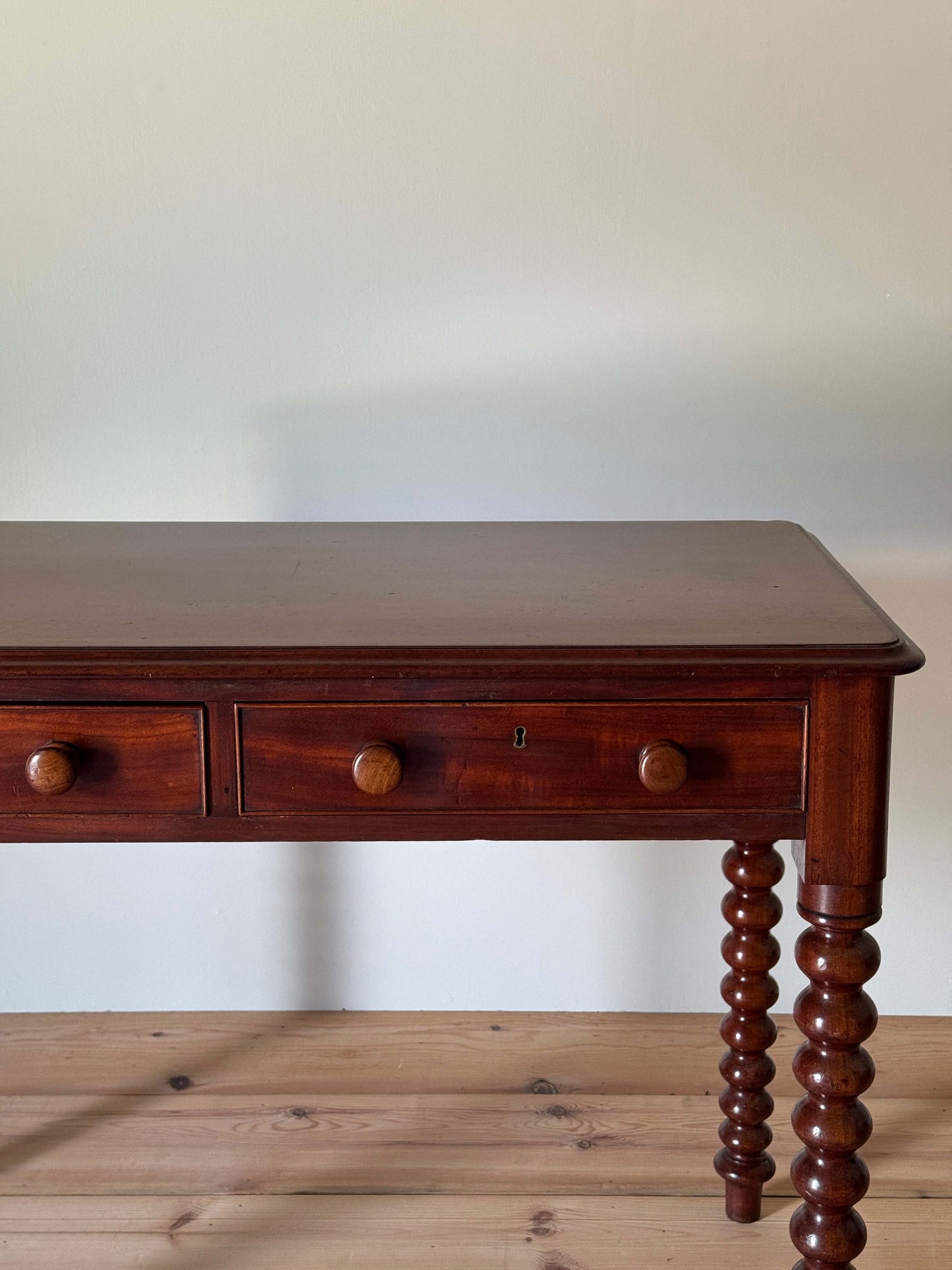 Victorian mahogany bobbin console table