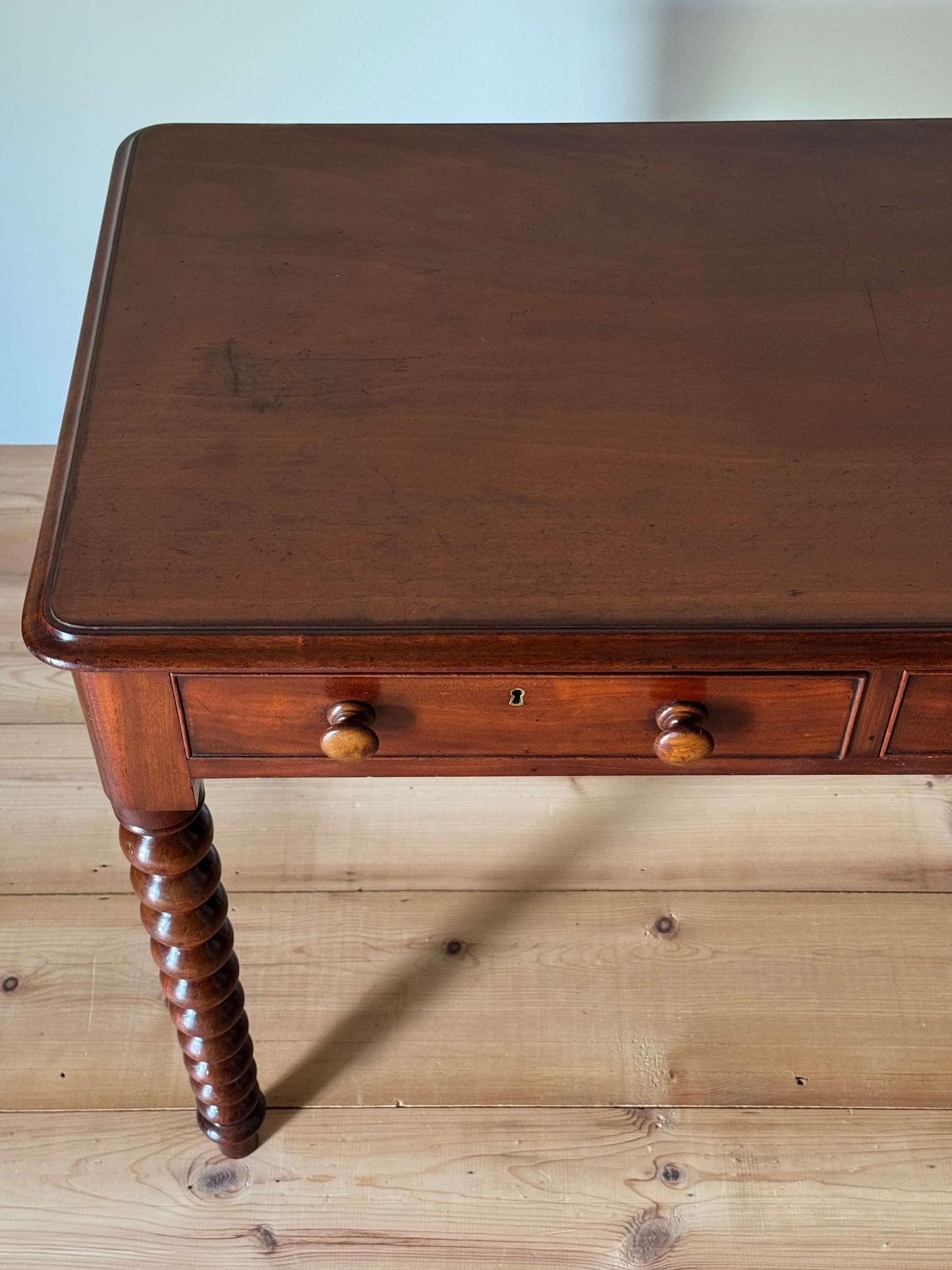 Victorian mahogany bobbin console table
