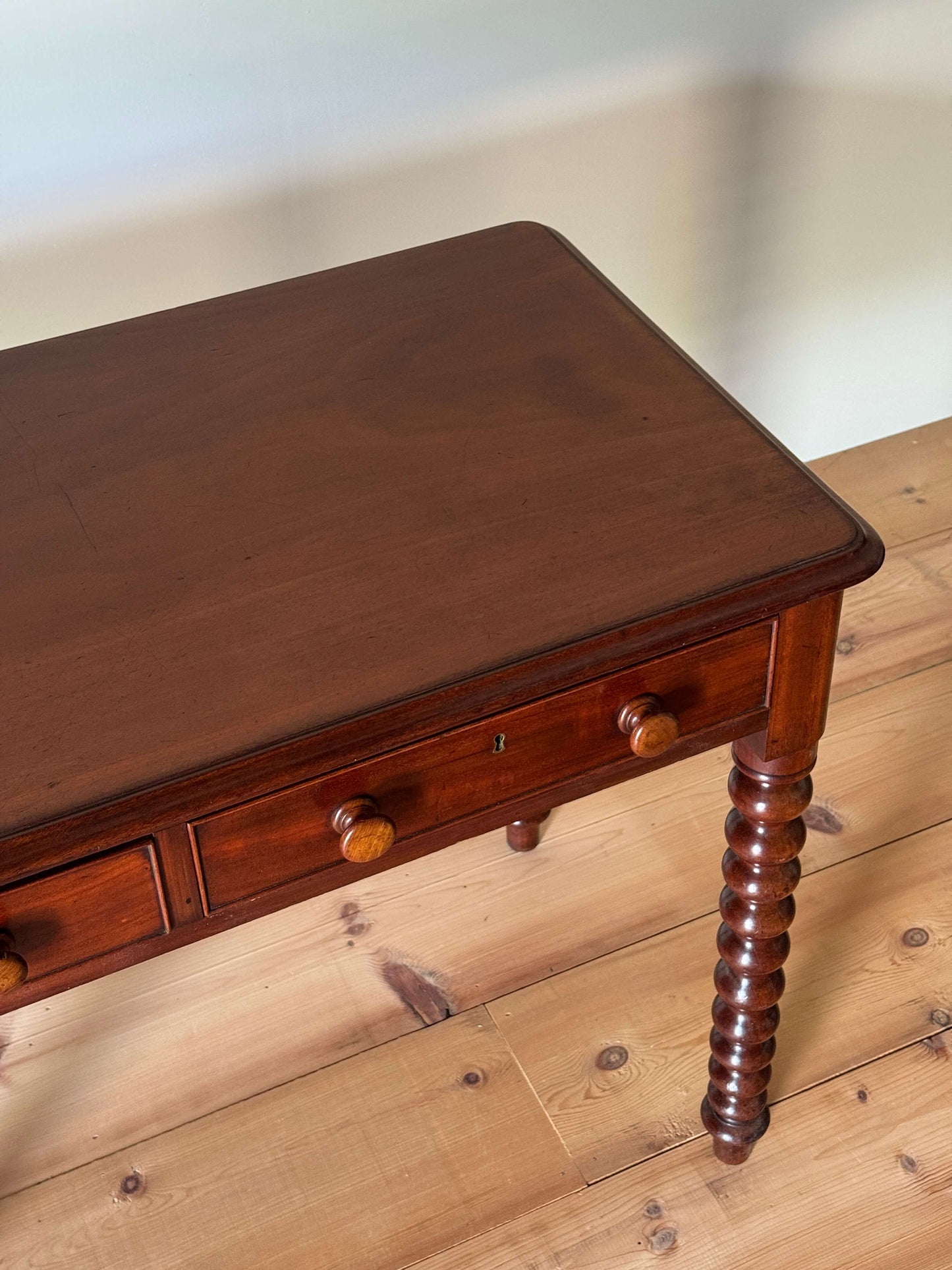 Victorian mahogany bobbin console table
