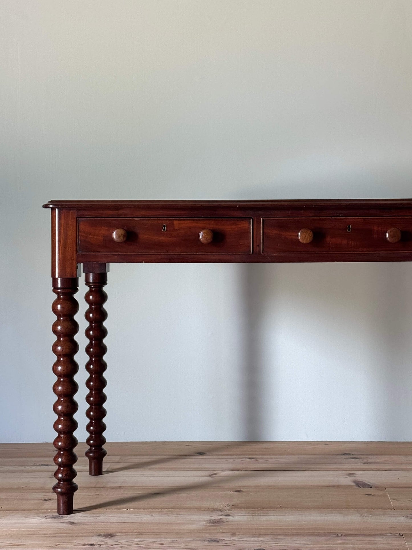 Victorian mahogany bobbin console table