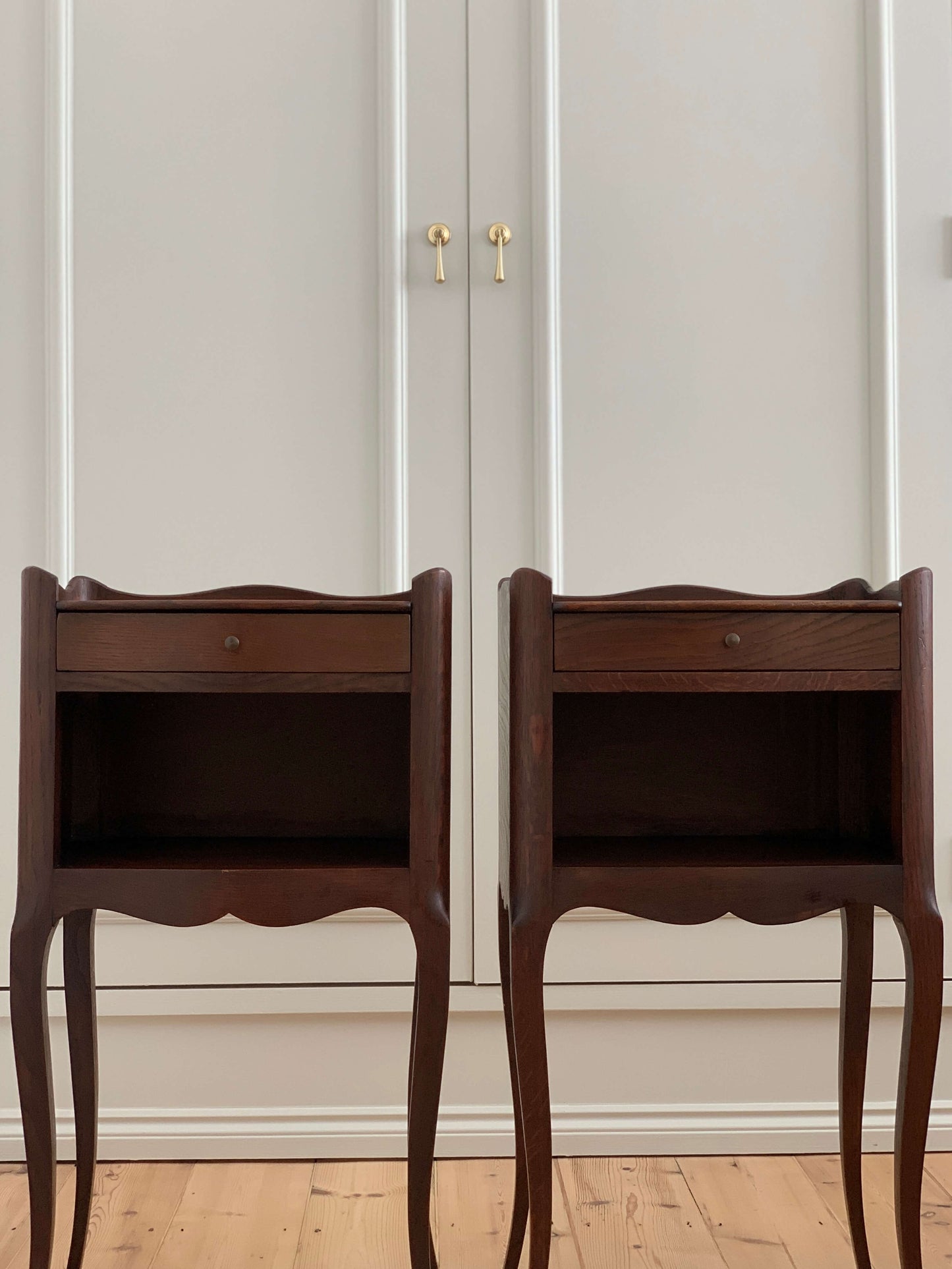 Pair of French vintage bedside tables
