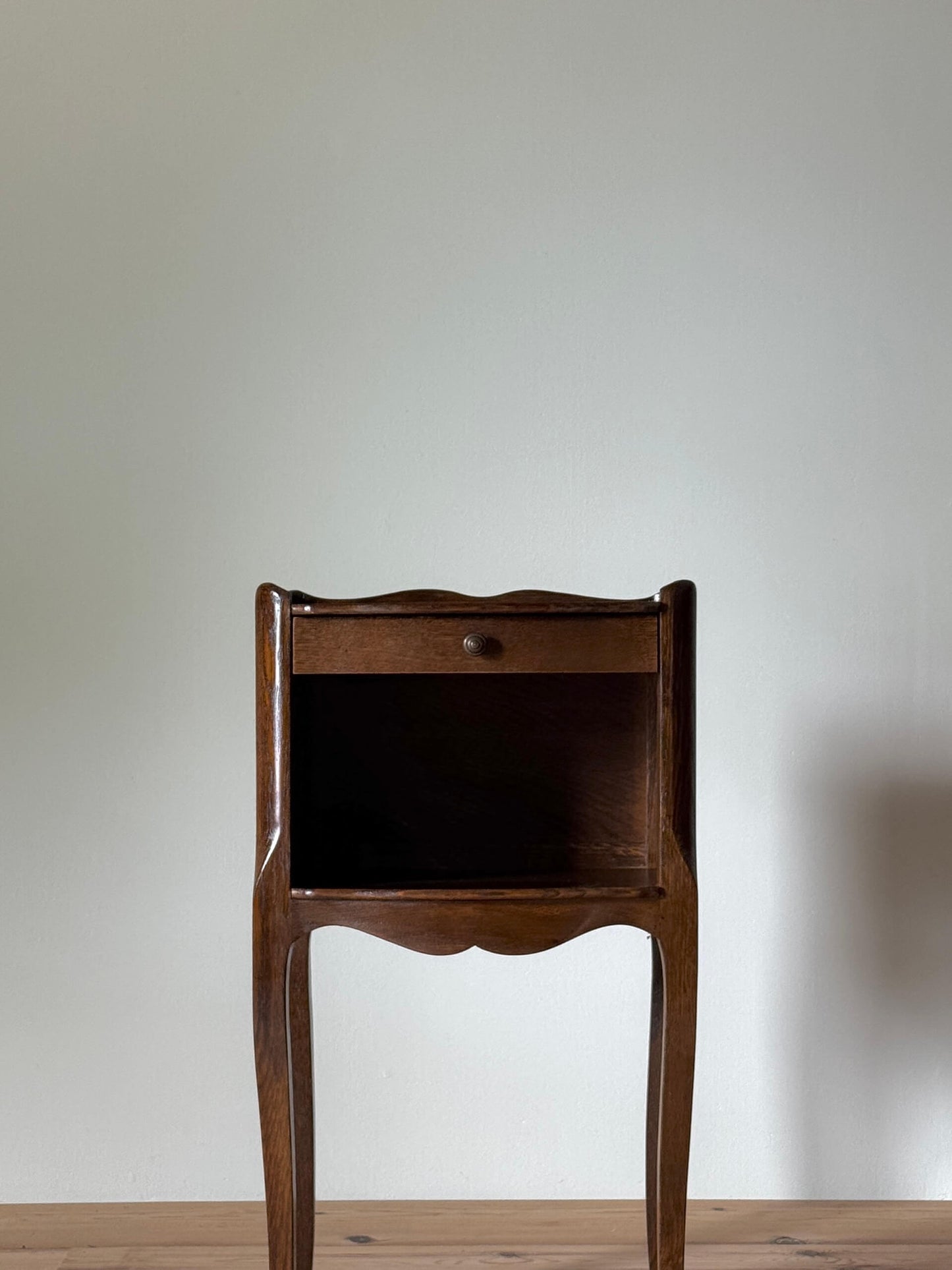 Single French bedside table with drawer
