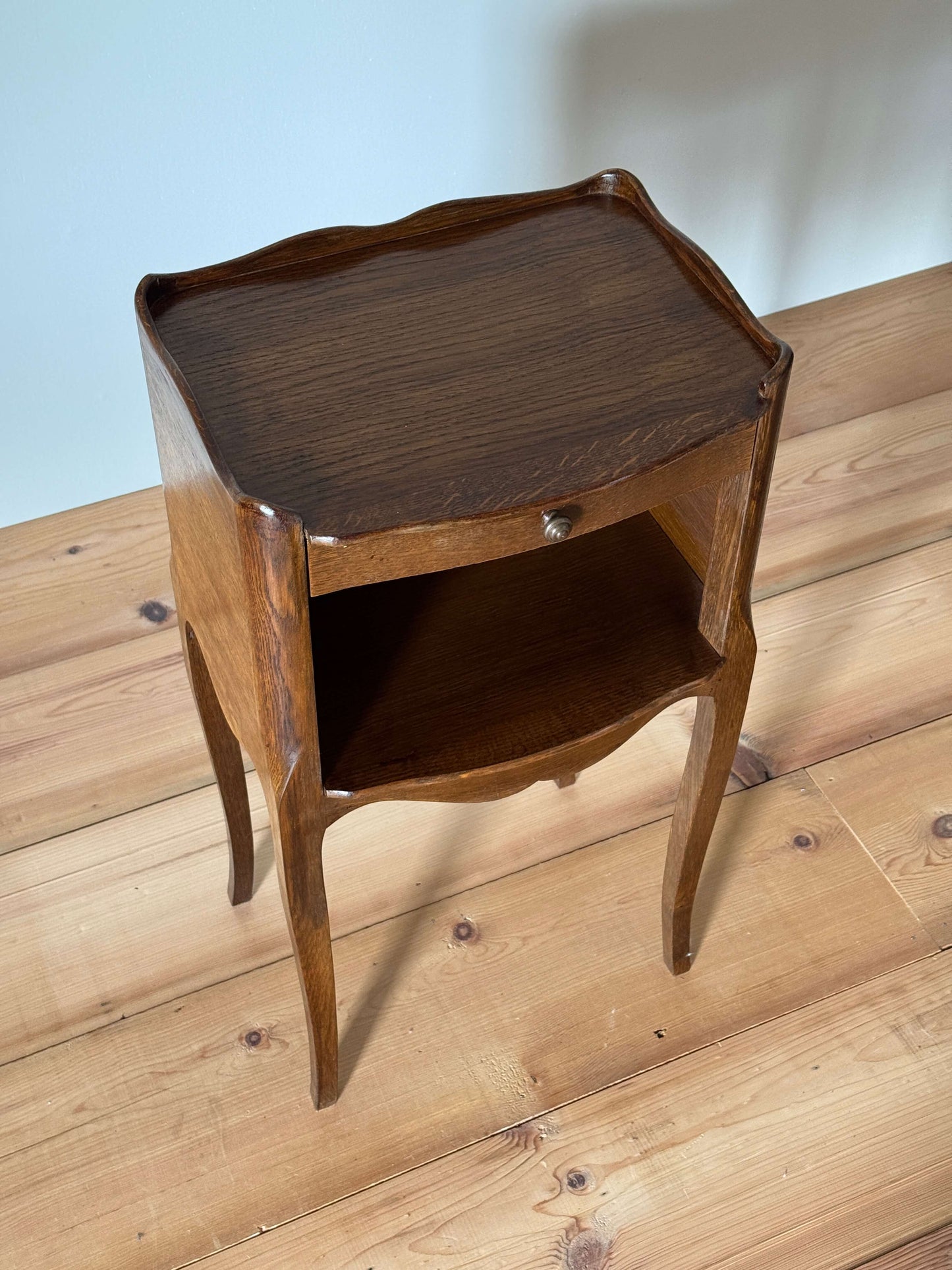 Single French bedside table with drawer