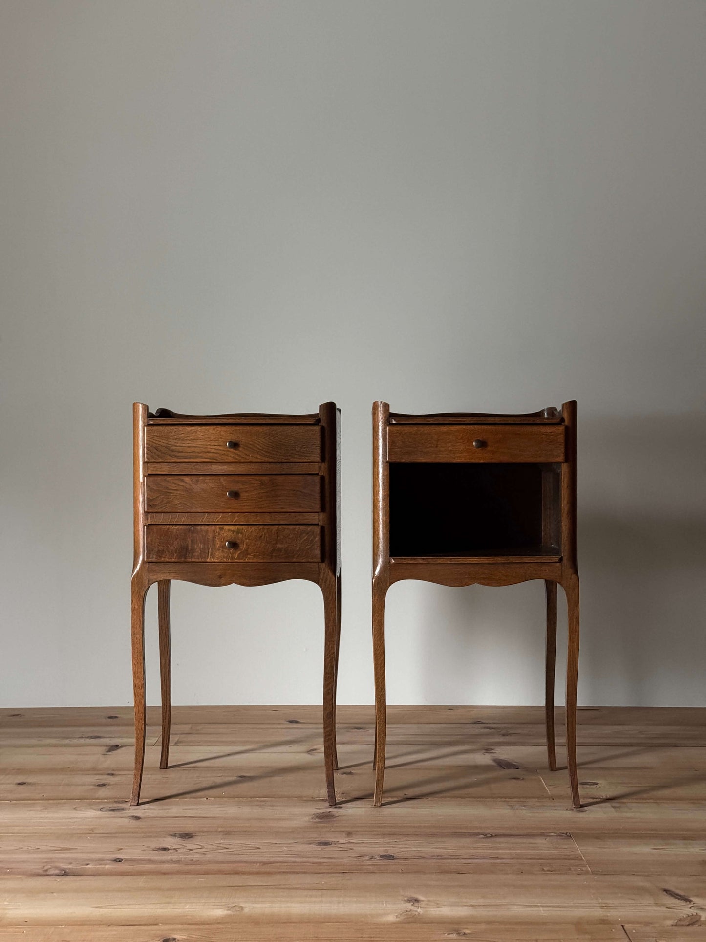 Pair of French vintage bedside tables