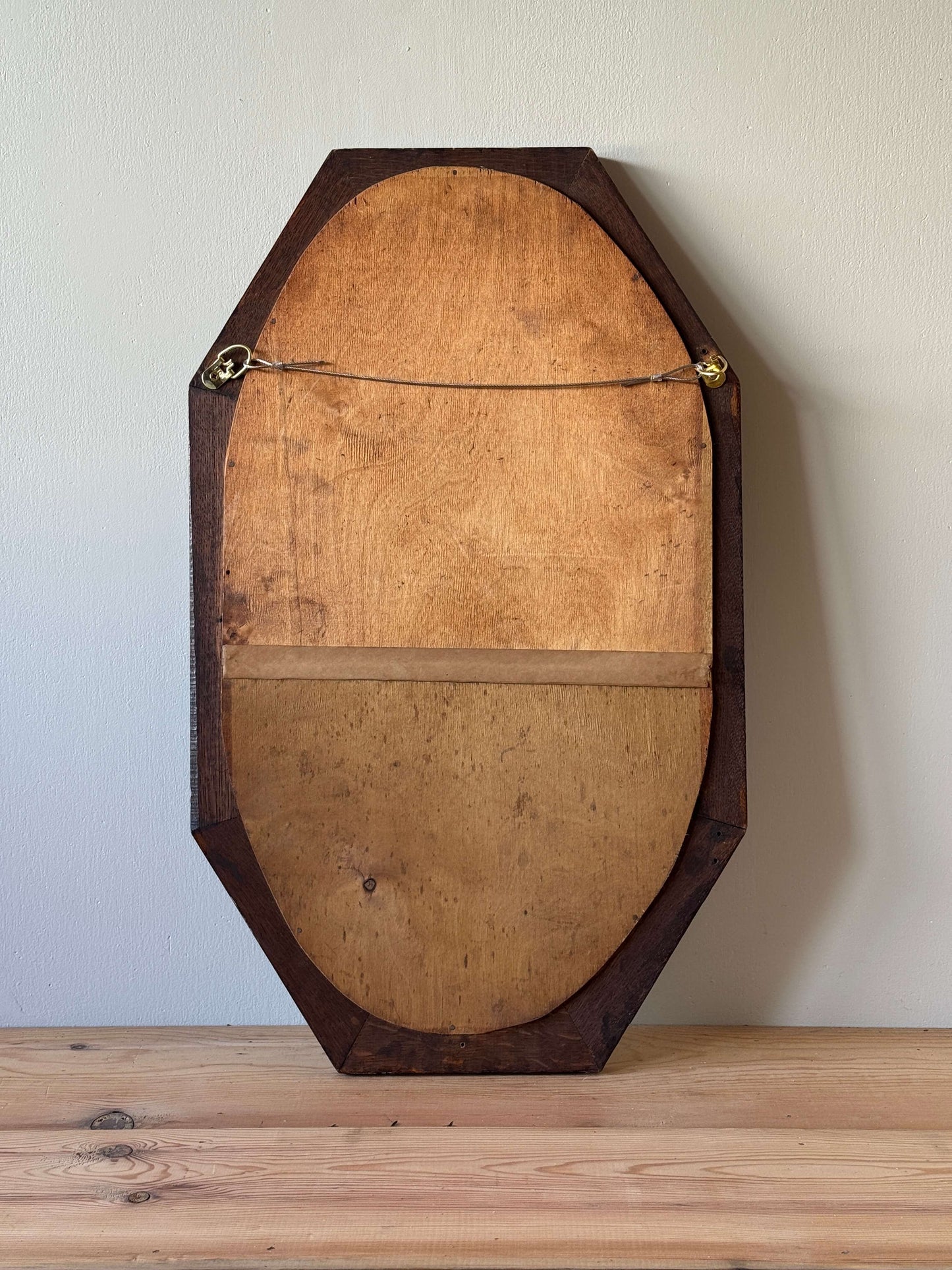 ON HOLD Hand-carved Victorian oak mirror